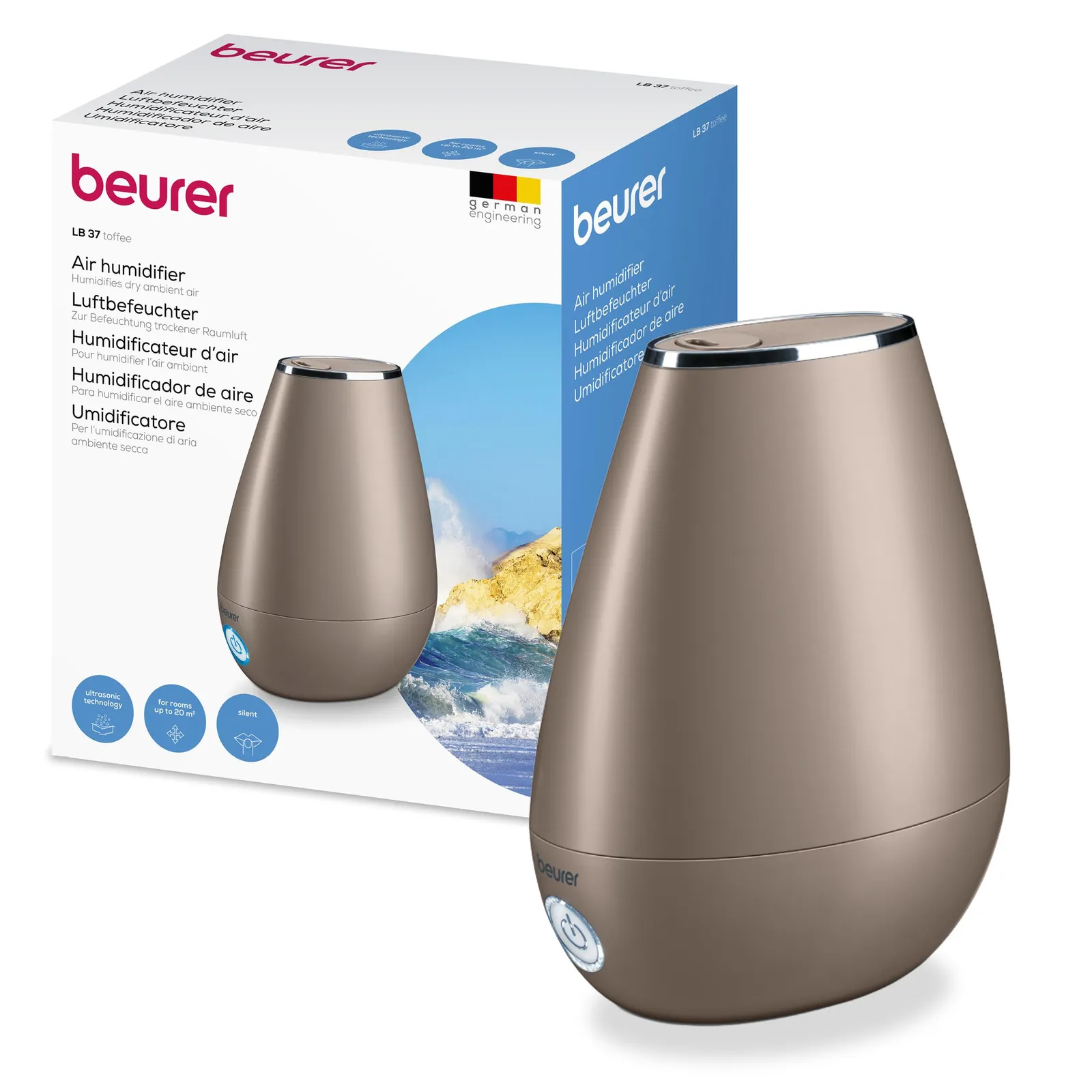 Beurer LB37 Humidificador Ultrasonidos 2L para estancias de hasta 20 m²