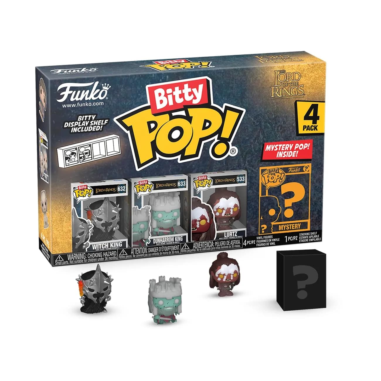Funko Bitty Pop! El Señor de los Anillos Pack 4 Figuras
