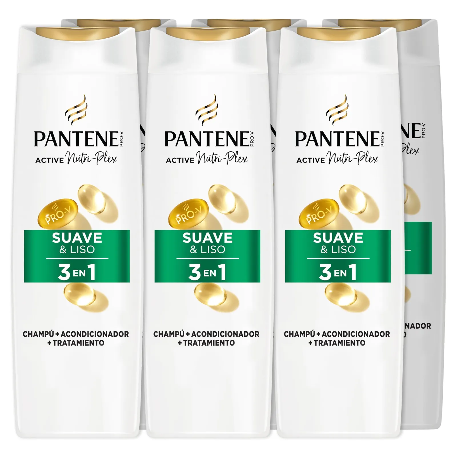 Pack 6x Champú Pantene Suave&Liso 300ml