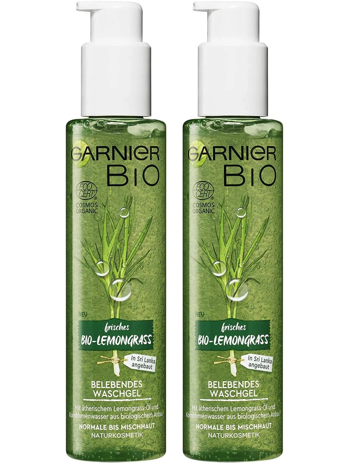 Garnier Bio Lemongrass Detergente Cosmético Natural 2x150ml
