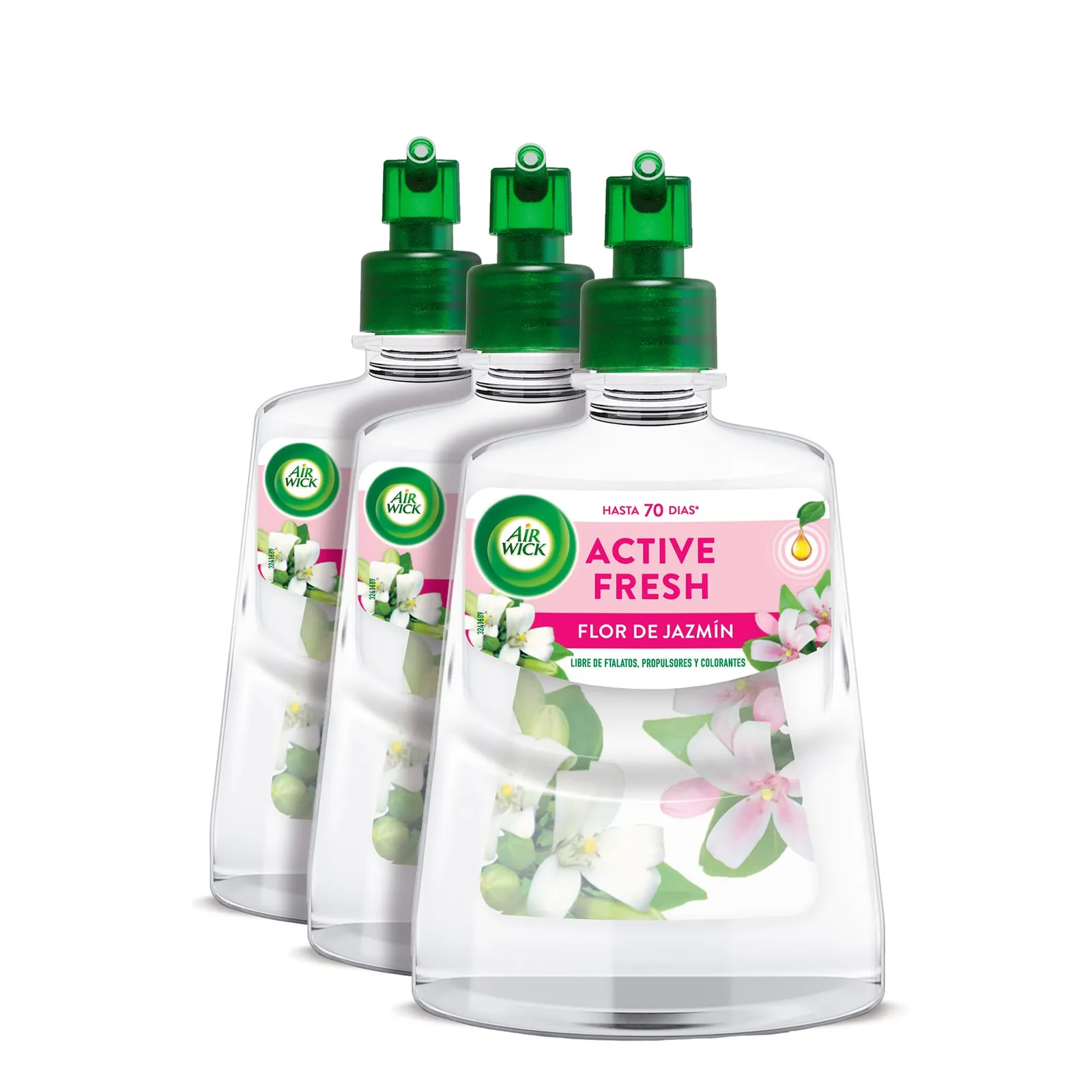 Pack 6x Air Wick Active Fresh Recambios Flor de Jazmín 228ml