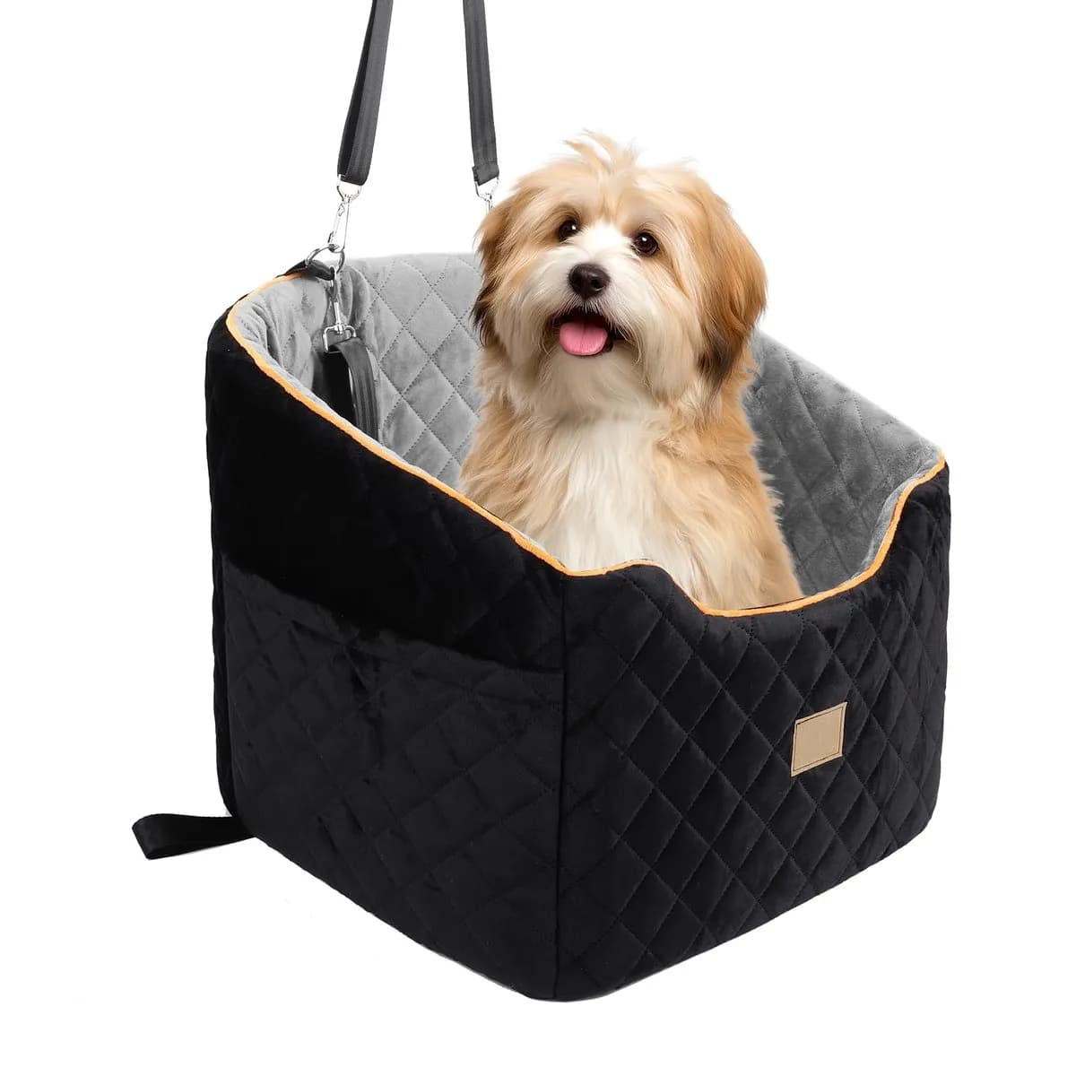 Asiento para coche extraíble y lavable para perros pequeños/medianos