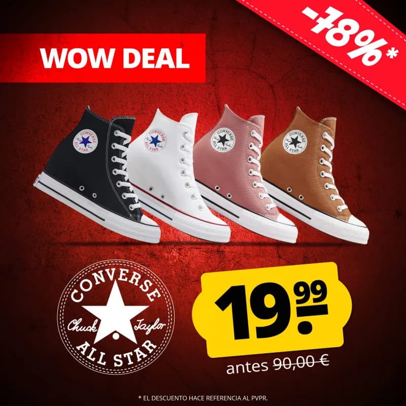 Zapatillas Converse Chuck Taylor All Star Wedge para Mujer - 4 Colores Disponibles