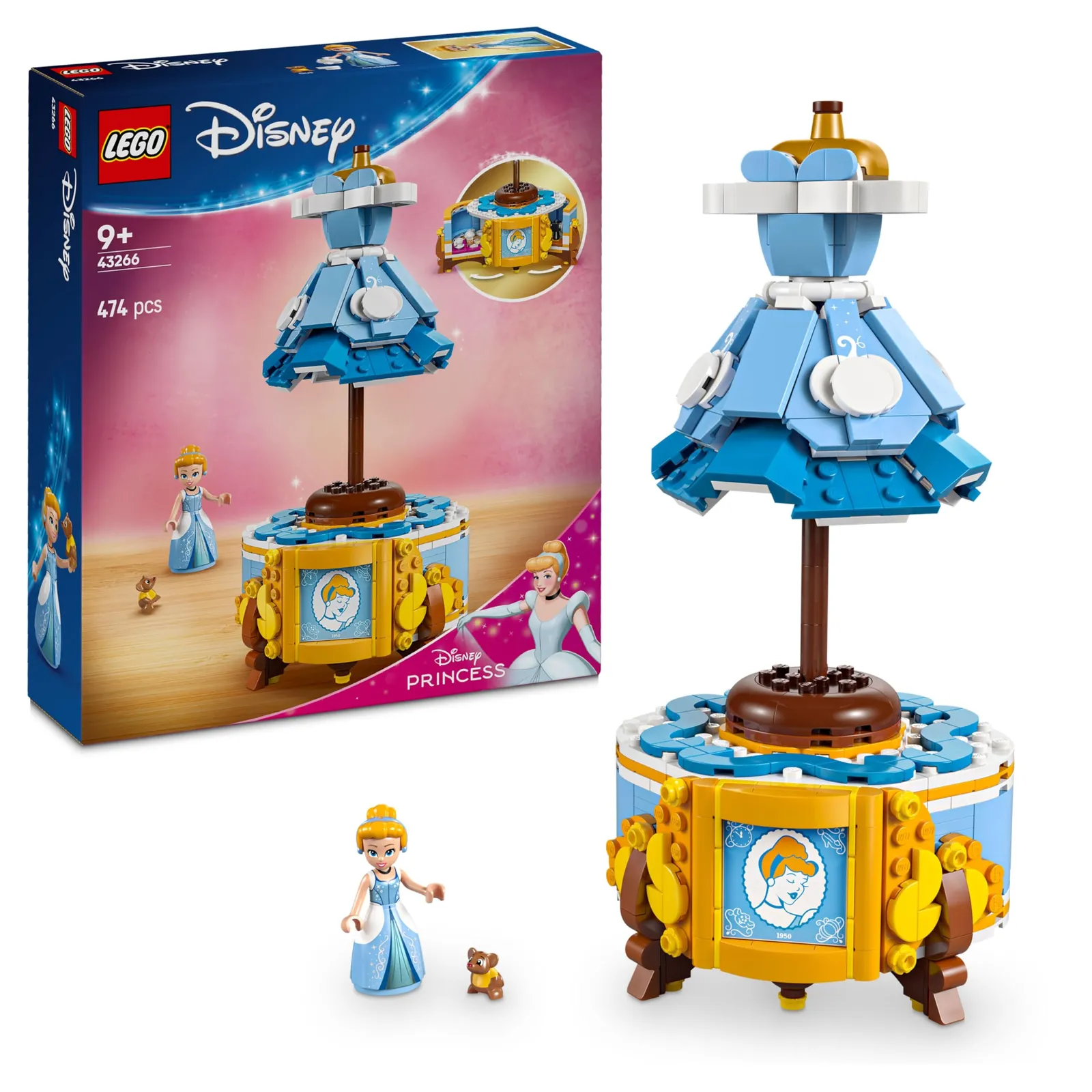 LEGO Disney Princess 43266 Set Traje de Cenicienta