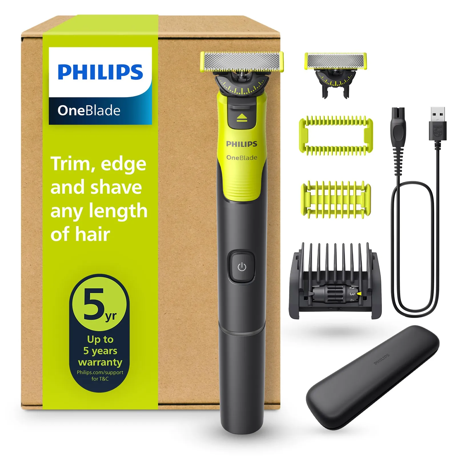 Philips OneBlade 360 5en1 con Estuche de Viaje