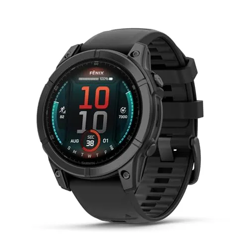 Garmin fēnix E 47mm: Reloj GPS Multideporte AMOLED, Frecuencia Cardíaca, Mapas y hasta 10 días autonomía