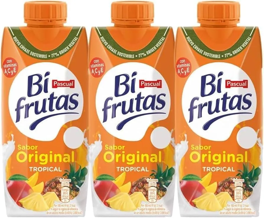 Pack 18x Bifrutas Tropical Pascual 330ml