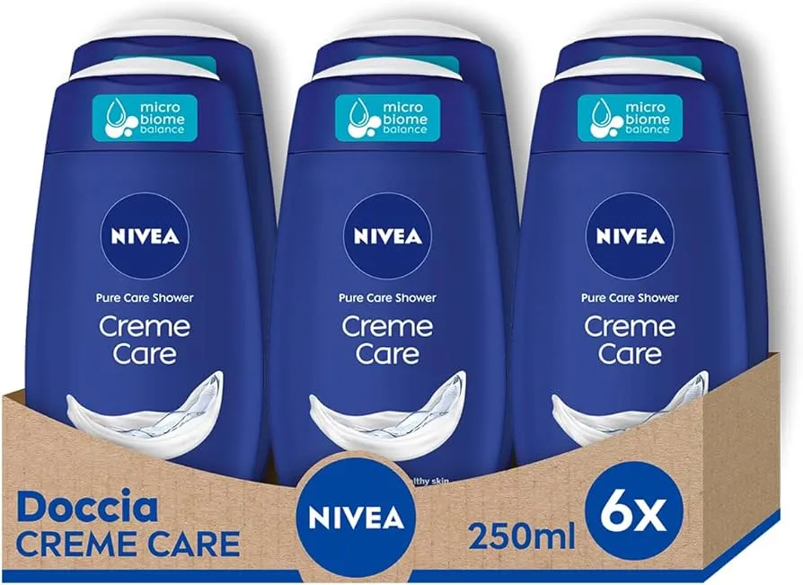 Pack 6x Nivea Gel Ducha Creme Care 650ml
