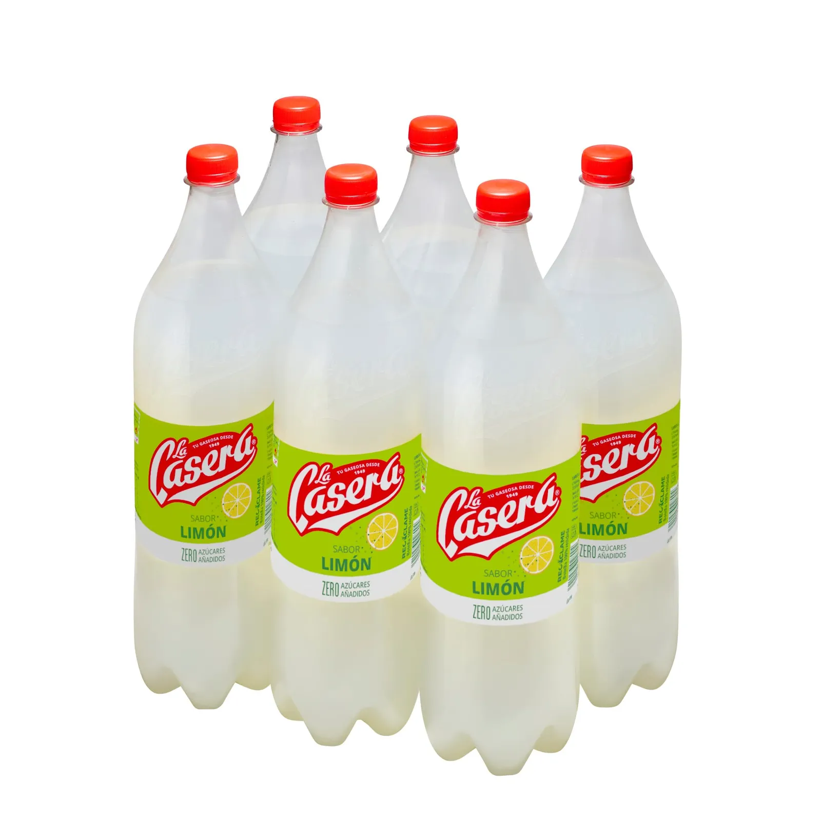 Pack 6x La Casera Limón Zero 1,5L