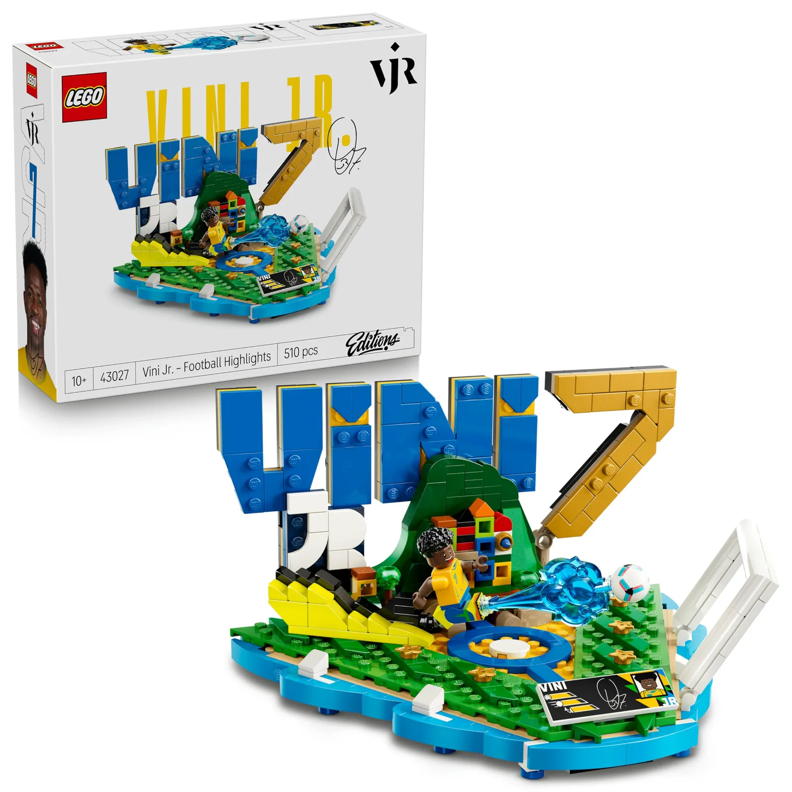 LEGO 43027 Vini Jr. Football Highlights: Modelo 3D con Minifigura Coleccionable