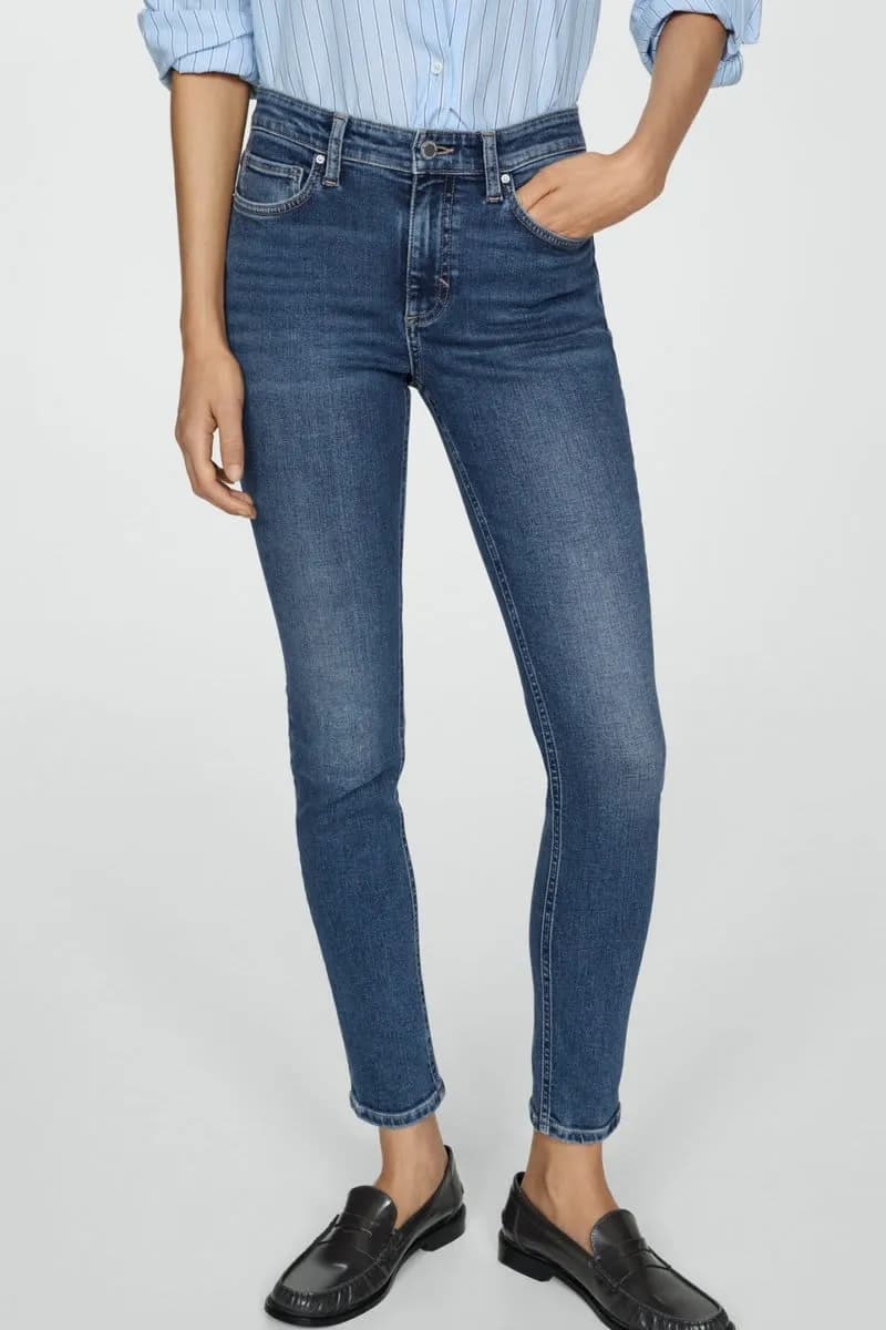 Jeans Mujer Mango - Corte Skinny Tiro Medio