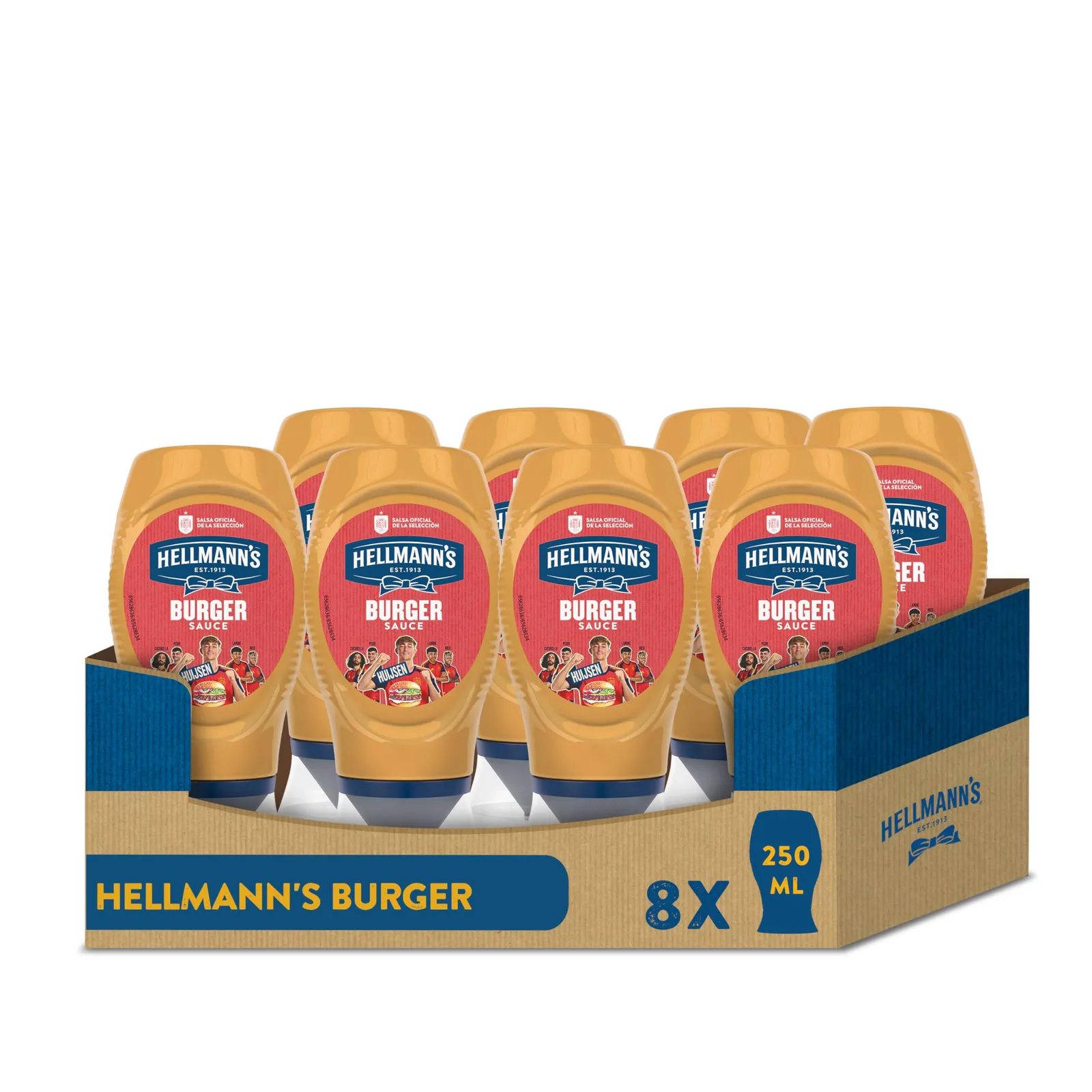Pack 8 Hellmann's Salsa Burger 250ml