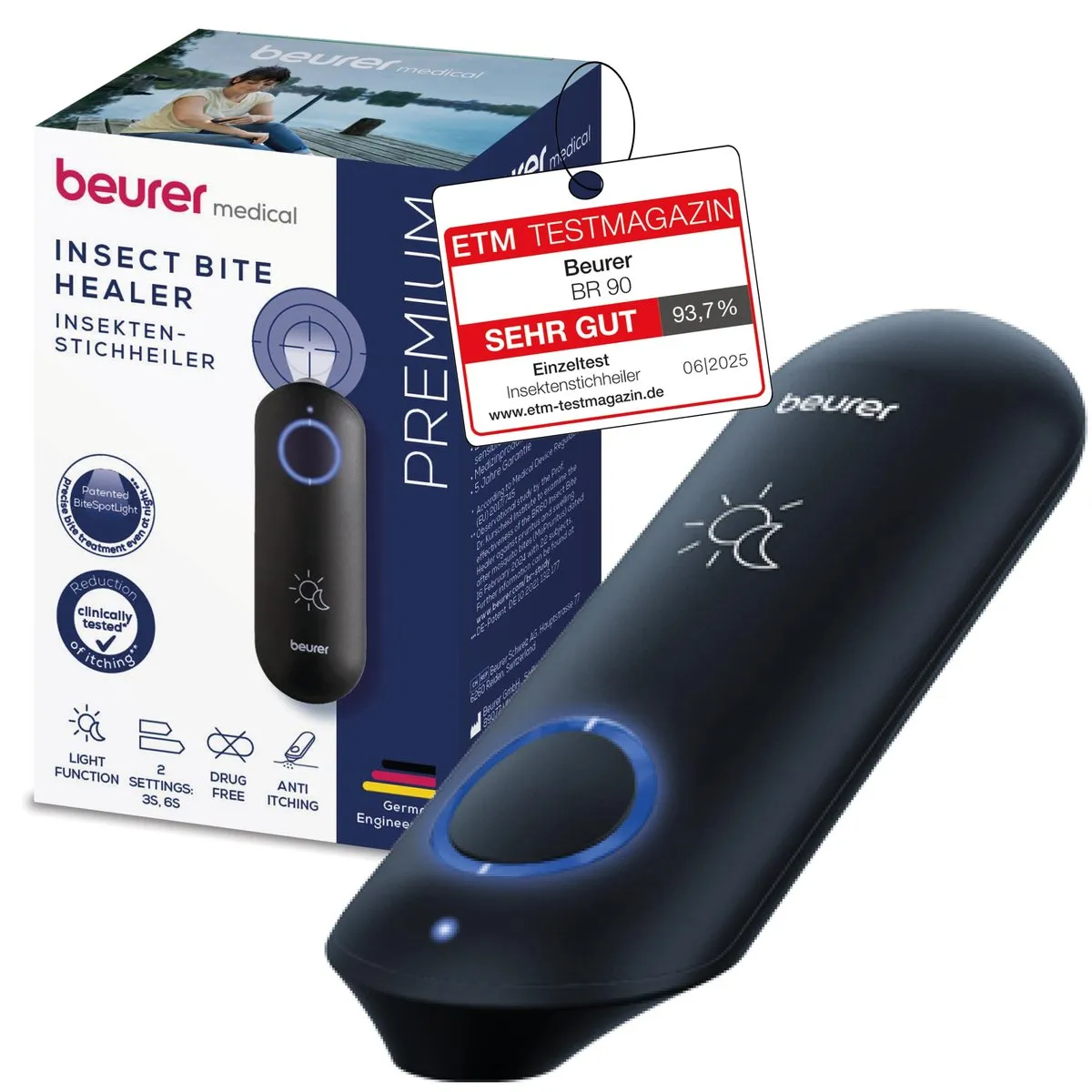 BEURER BR 90: Tratamiento térmico para picaduras de insectos