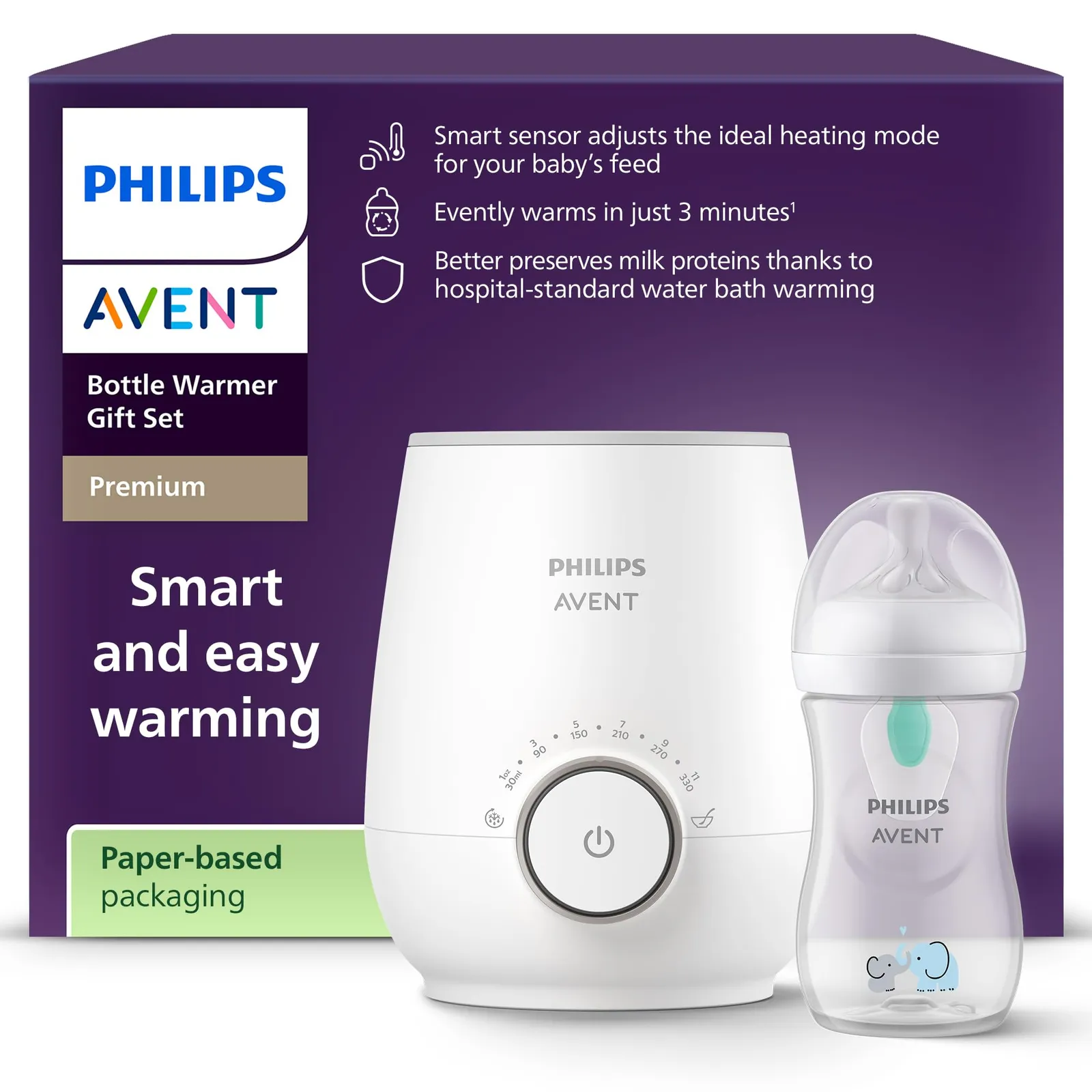 Pack Regalo Calientabiberones Philips Avent Premium SCF358/10