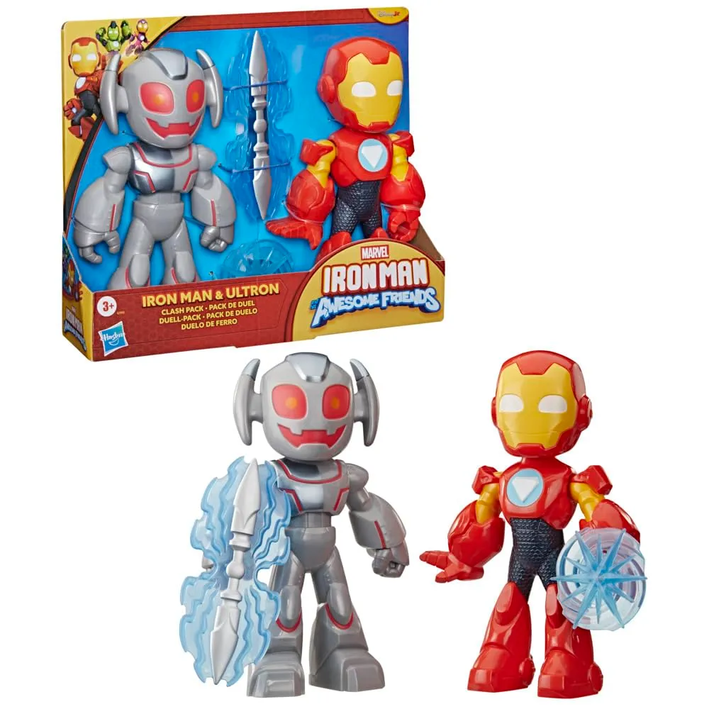 Pack Figuras Gigantes Marvel Iron Man Vs Ultron