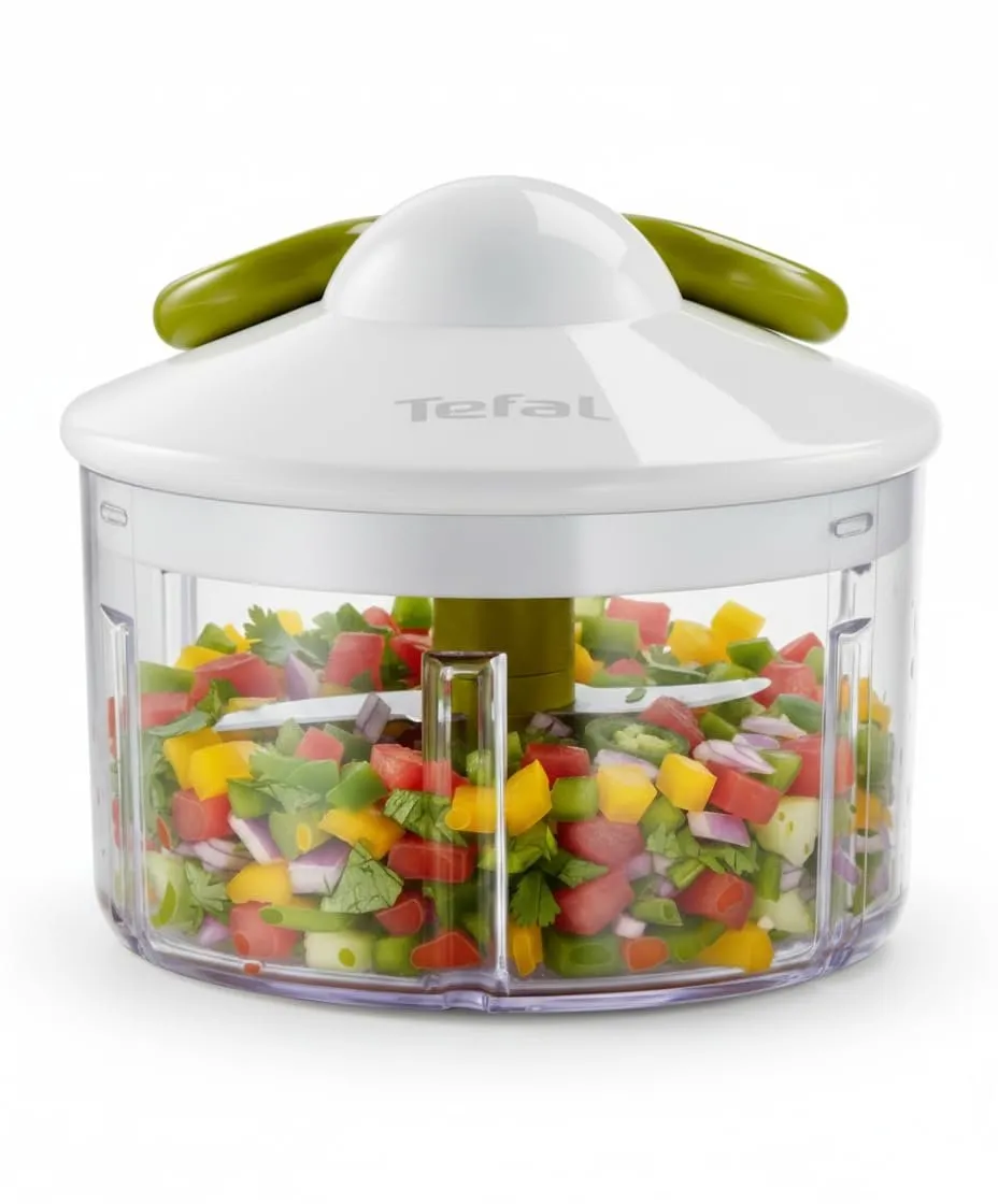 Picadora Manual Tefal 5 Seconds 500ml: Picado Controlado con 2 Cuchillas