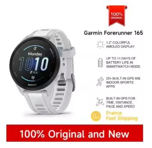 Smartwatch Garmin Forerunner 165: GPS, Pantalla AMOLED y Seguimiento Avanzado