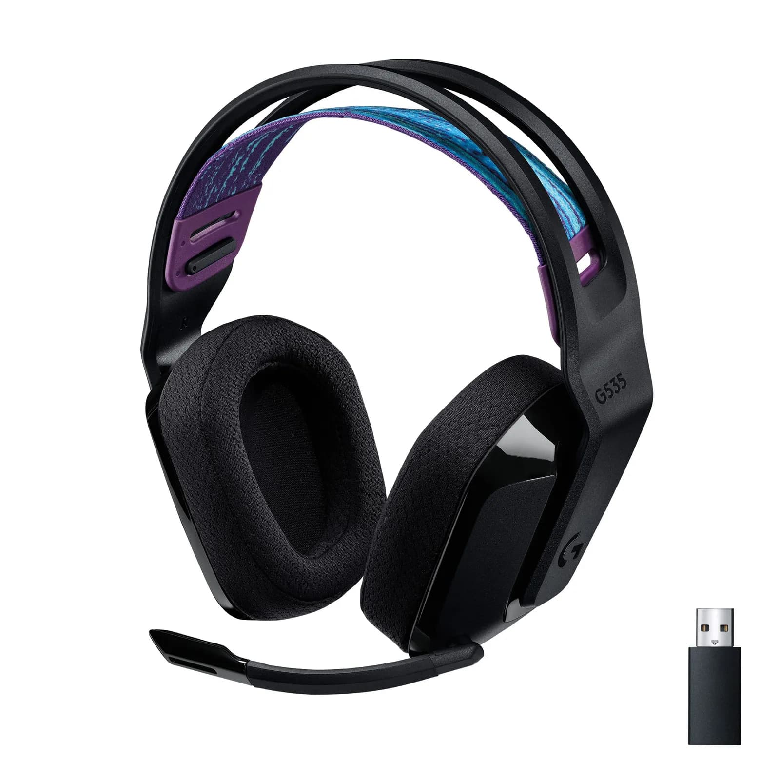 Logitech G535 Lightspeed: Auriculares Gaming Inalámbricos USB - Negro