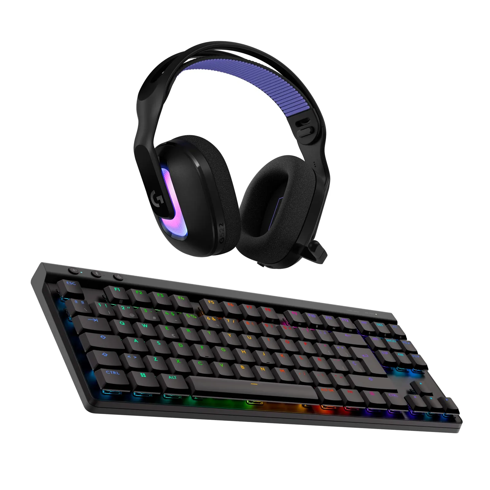Pack Gaming Logitech G522 Auriculares + G515 TKL Teclado Inalámbricos