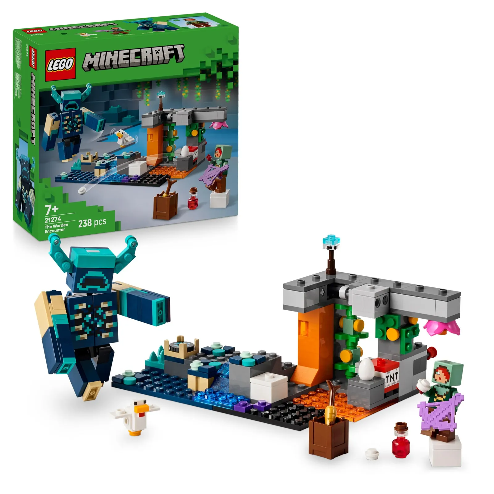 Lego Minecraft: El Encuentro con el Custodio - Set de Construcción