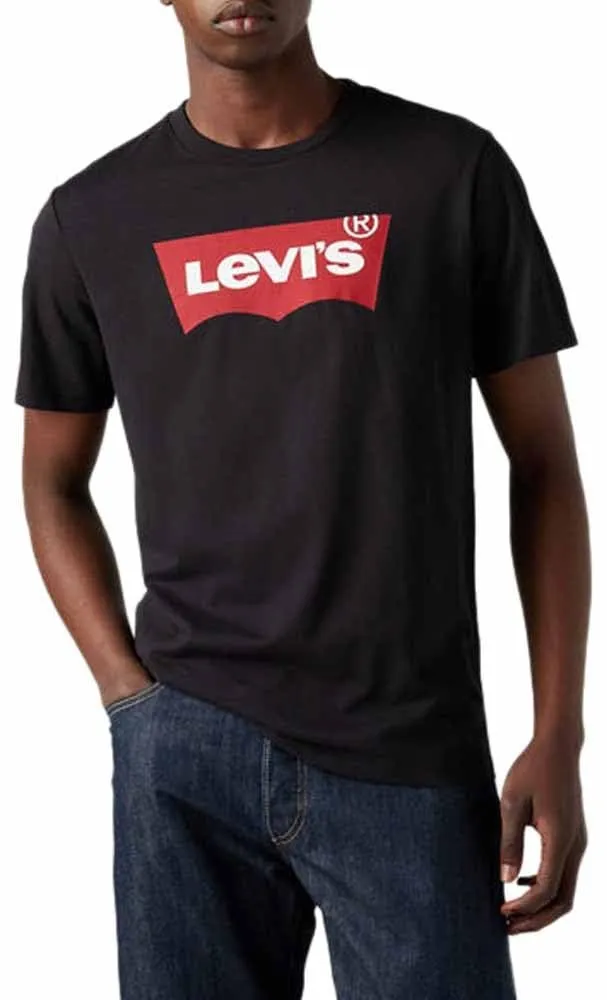 Levi's Camiseta Batwing Logo de Hombre – 100% Algodón, Ligera y Cómoda