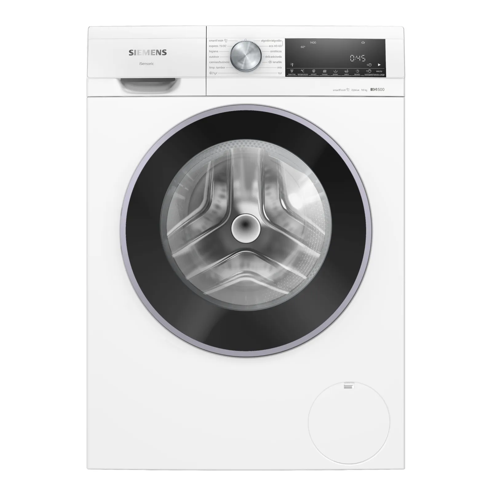 Lavadora Siemens iQ500 WG54G2Z1ES: Carga Frontal, 10 kg, smartFinish, AntiManchas