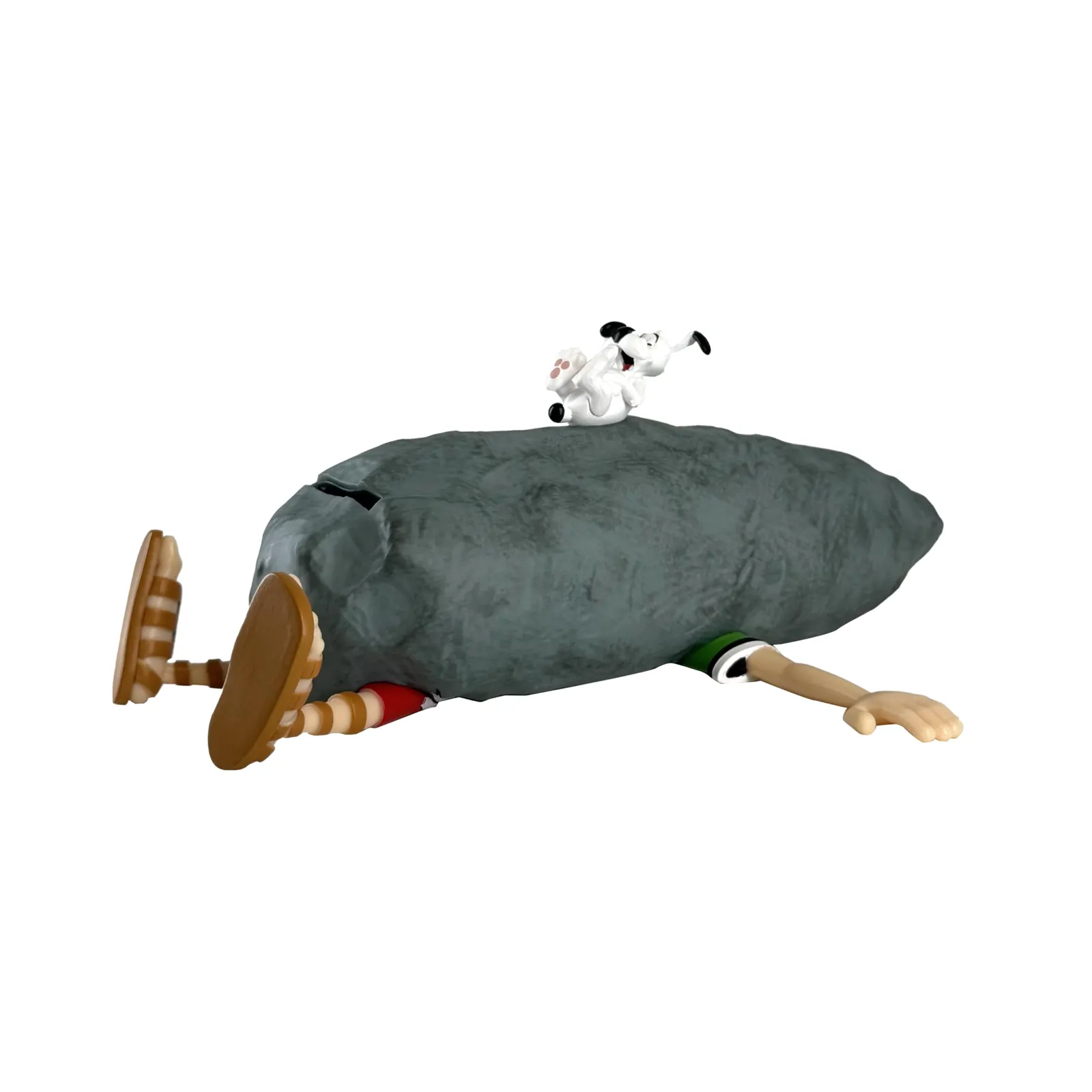 Hucha Plastoy Astérix Idéfix y el romano aplastado, 8 cm