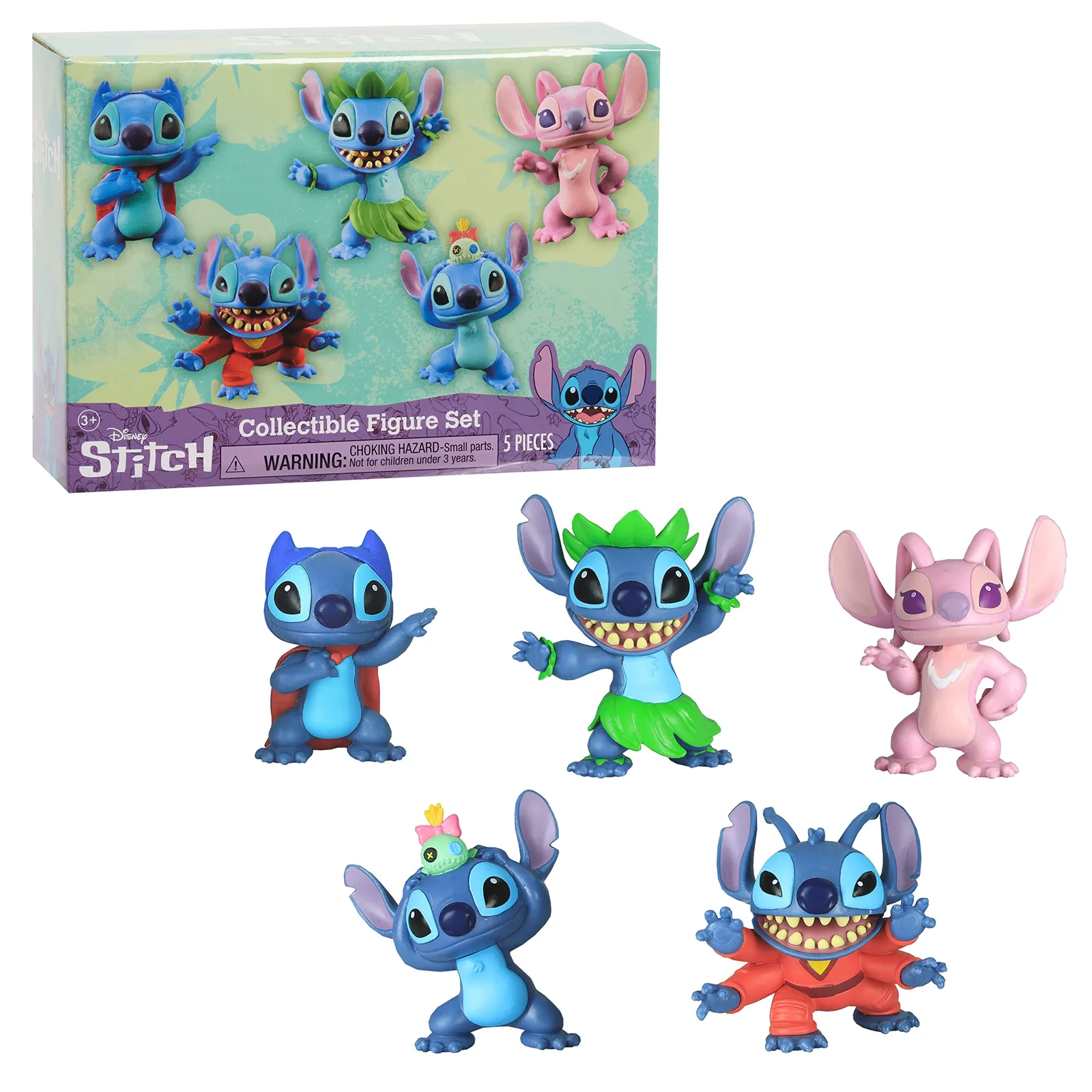 Pack 5 Figuras Coleccionables Disney Stitch