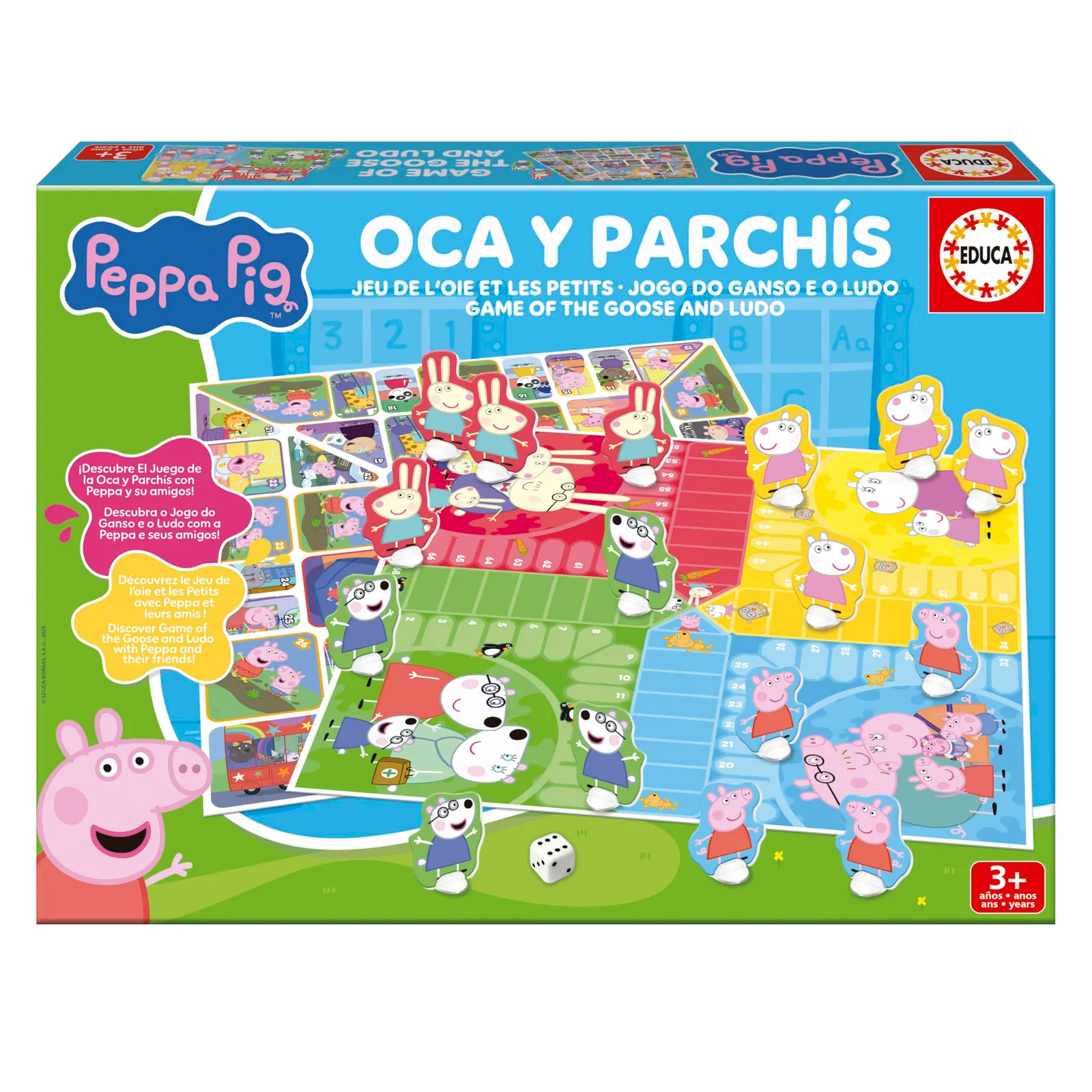 Juego de Mesa Educa Parchís y Oca de Peppa Pig