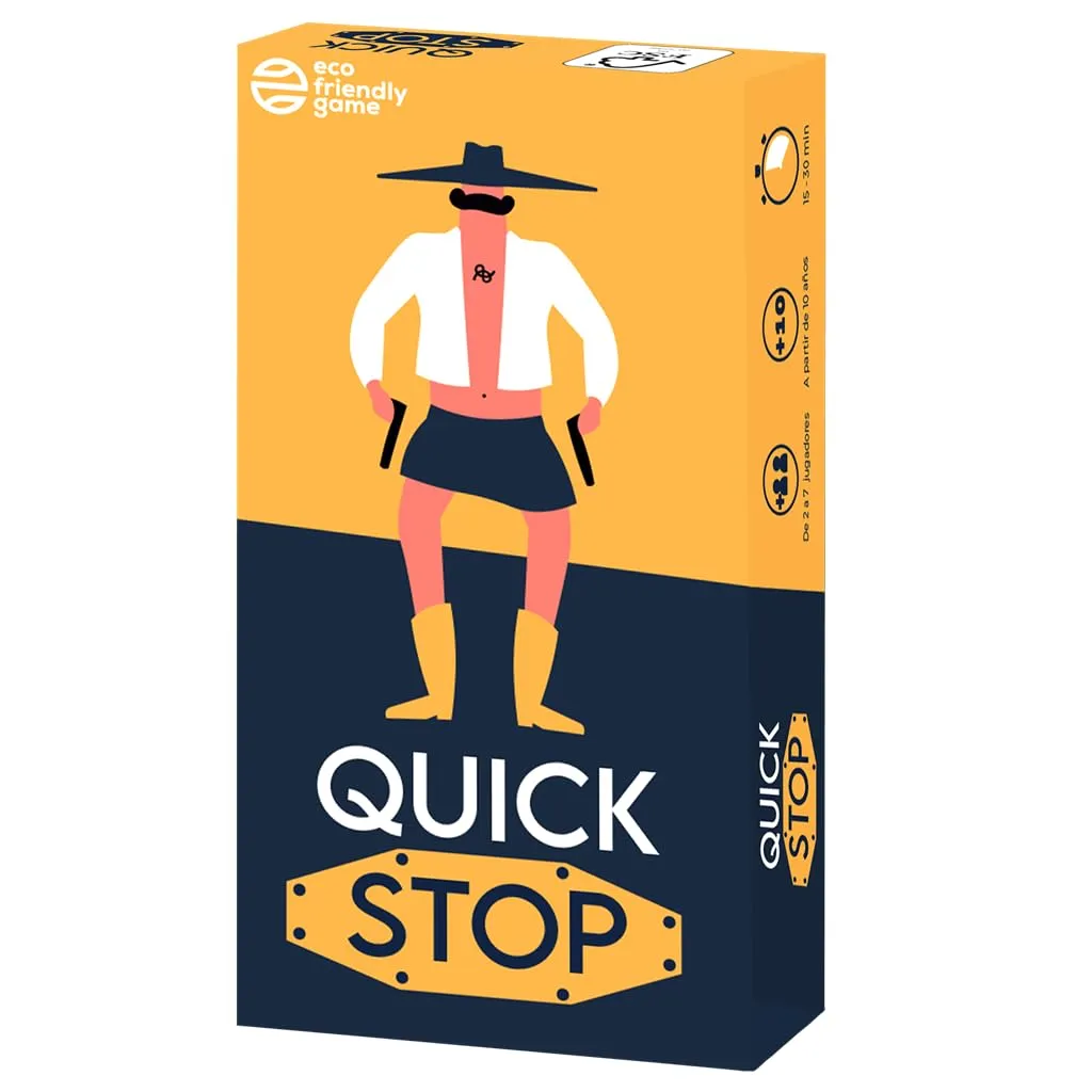 QuickStop: Juego de Mesa Familiar y Amigos (2-7 Jugadores)