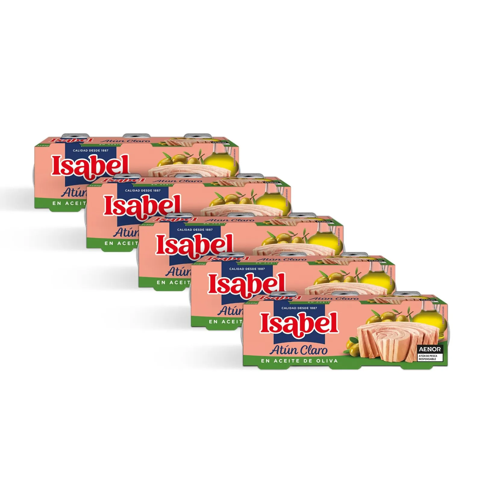 Pack 15 Latas Atún Claro Isabel en Aceite de Oliva 65g