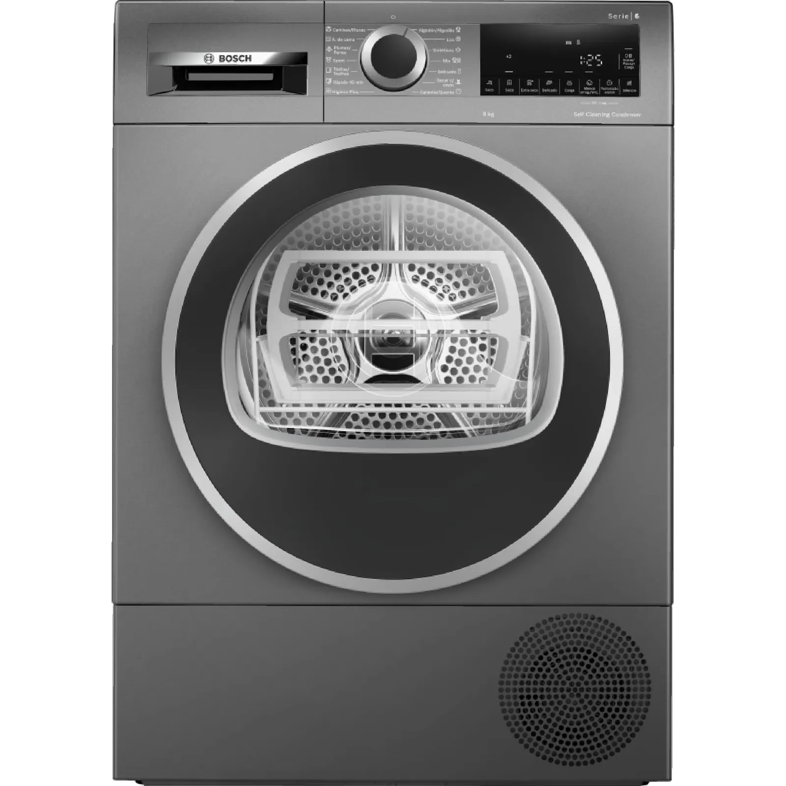 Bosch Serie 6 Secadora Bomba Calor 9kg AutoDry WQG245DRES Antracita