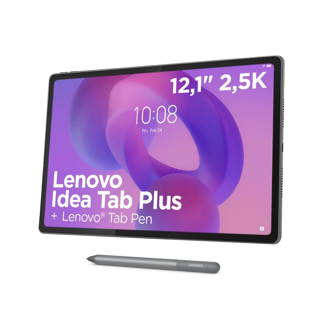 Lenovo IdeaTab Plus Tablet 12.1" 2.5K, 12GB RAM, 256GB Almacenamiento, Incluye Tab Pen
