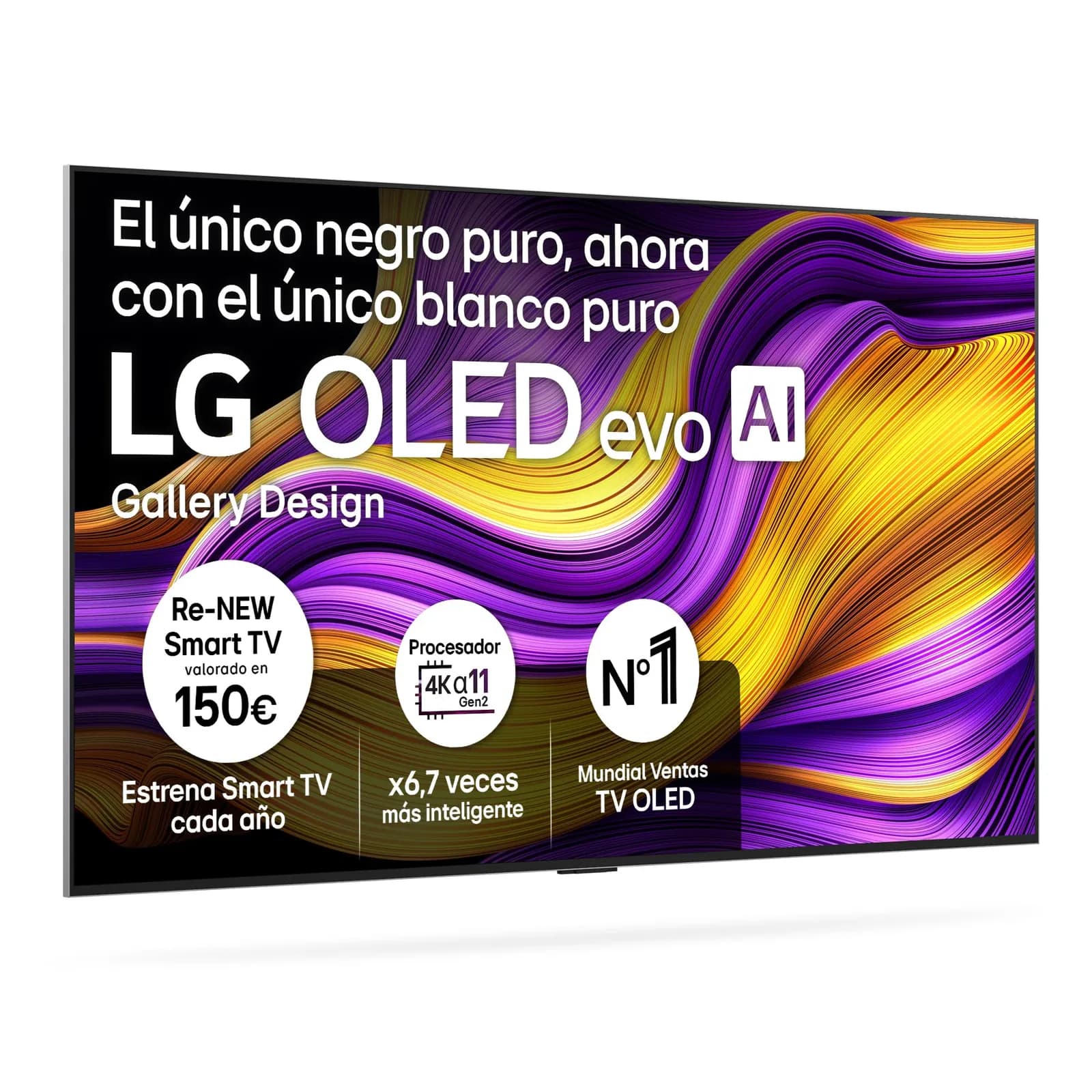 LG OLED65G54LW: TV OLED EVO 65" 4K Smart TV AI G5