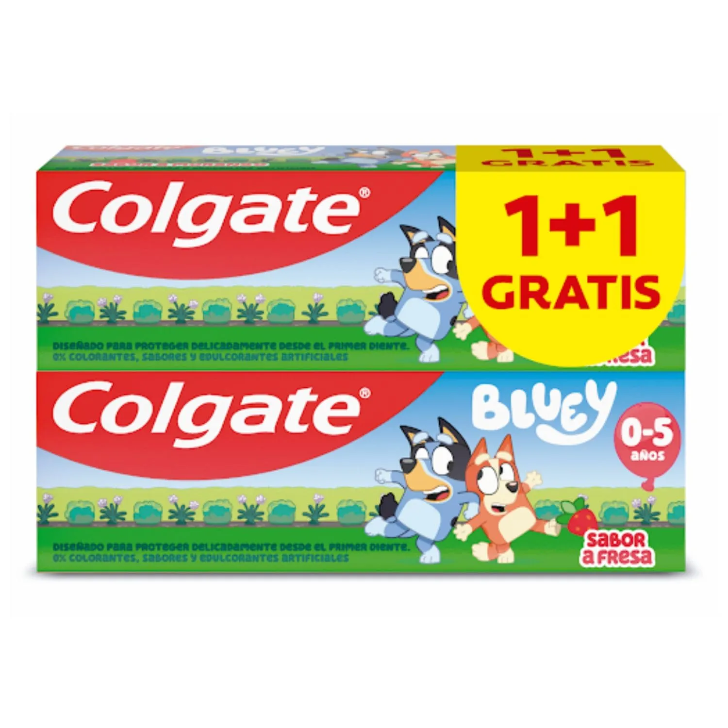 Pack 2x50ml Pasta de dientes Colgate Kids Bluey Fresa