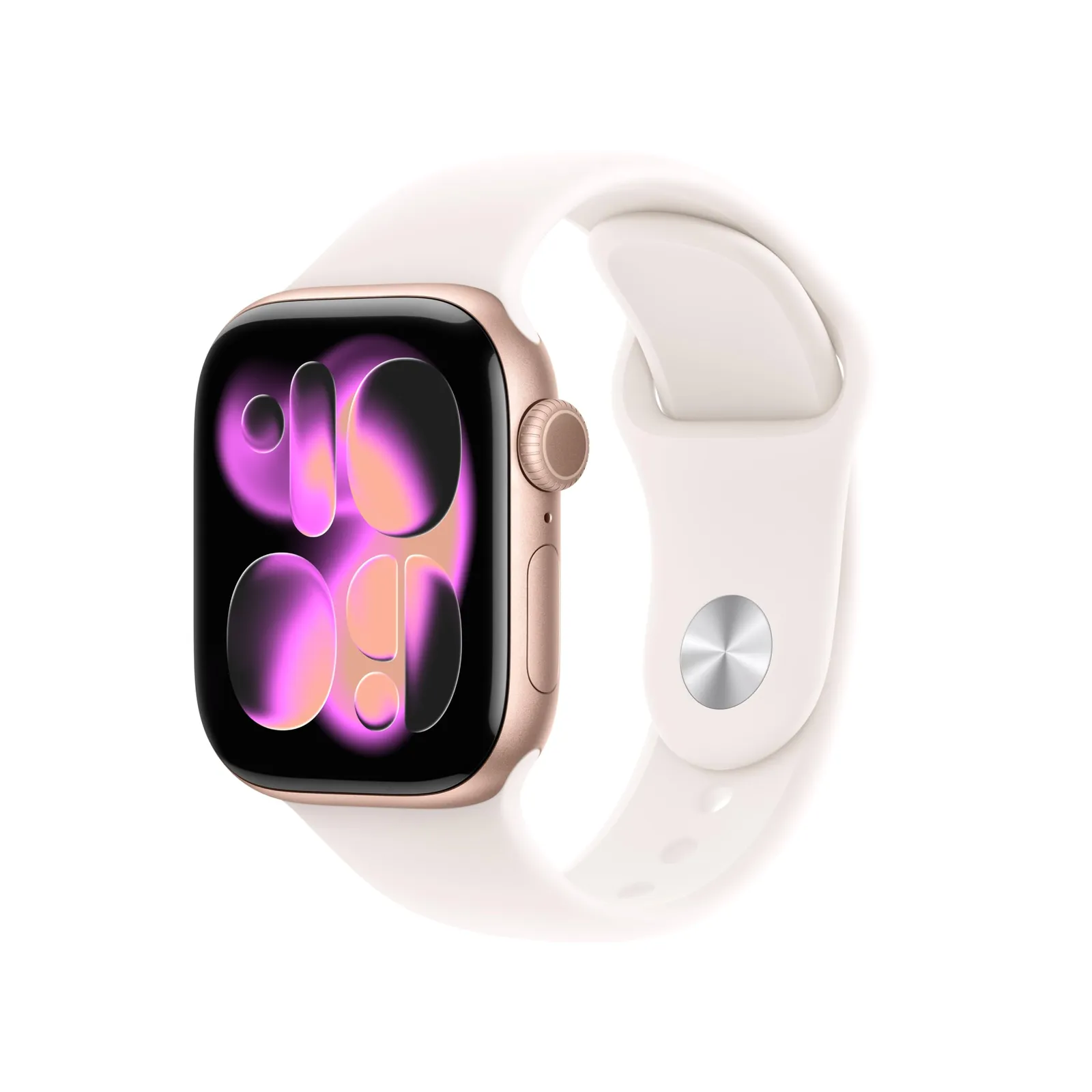 Apple Watch Series 11 GPS+Cellular 42mm Oro Rosa, Correa Deportiva Rosa Talla S/M
