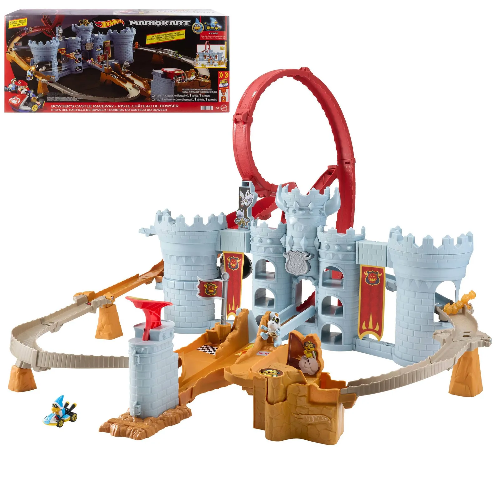 Circuito Hot Wheels Mario Kart Castillo de Bowser