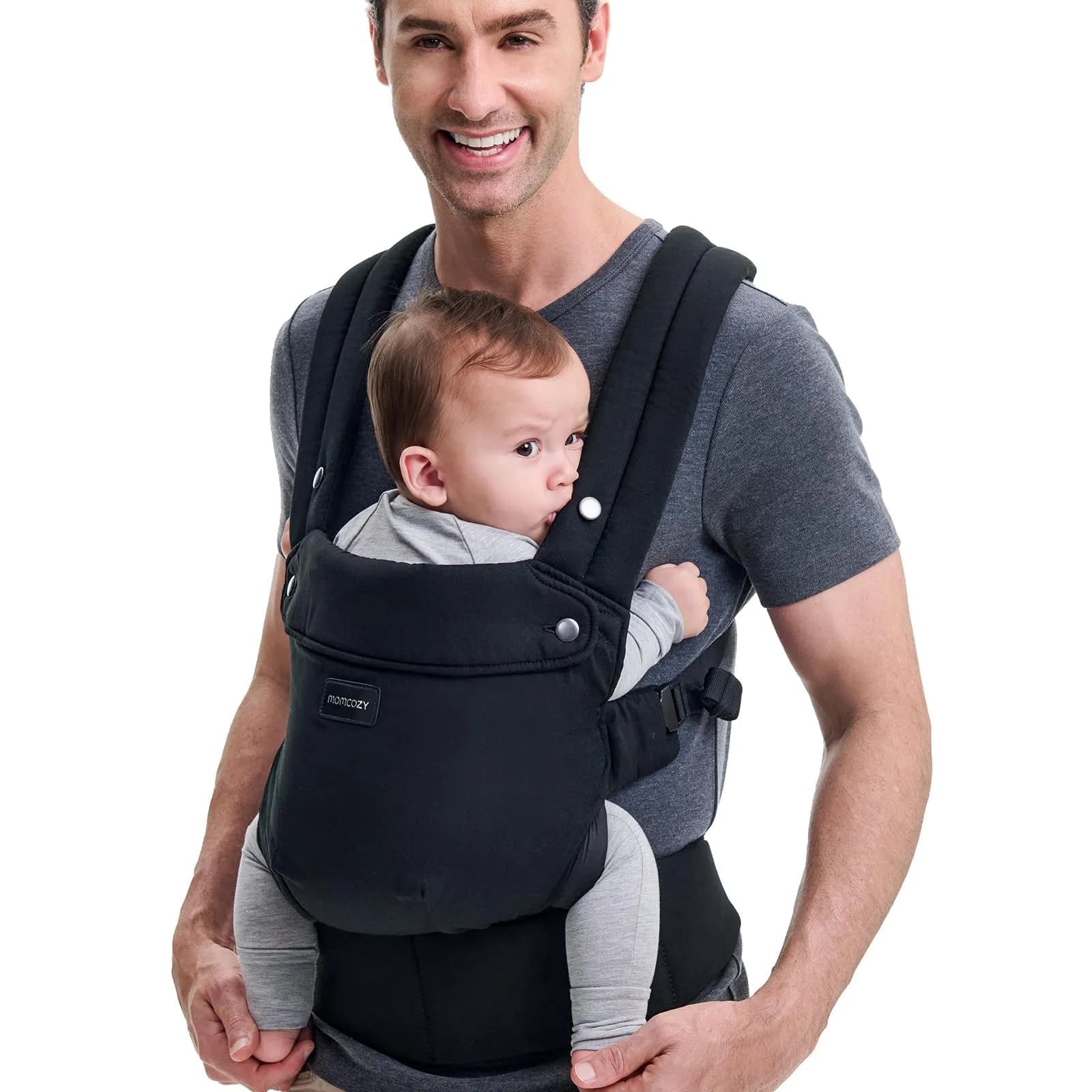 Mochila Portabebés Ergonómica Momcozy para Bebés de 3 a 24 Meses