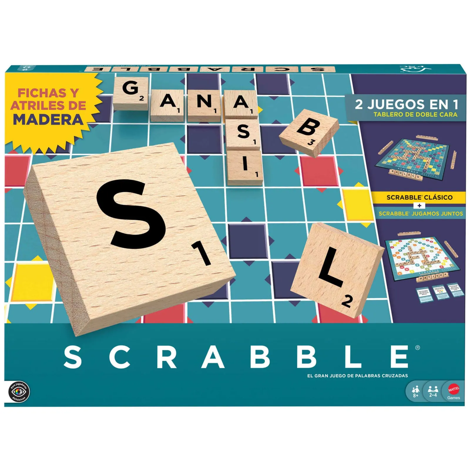 Mattel Games Scrabble Juego de Palabras Edición Española