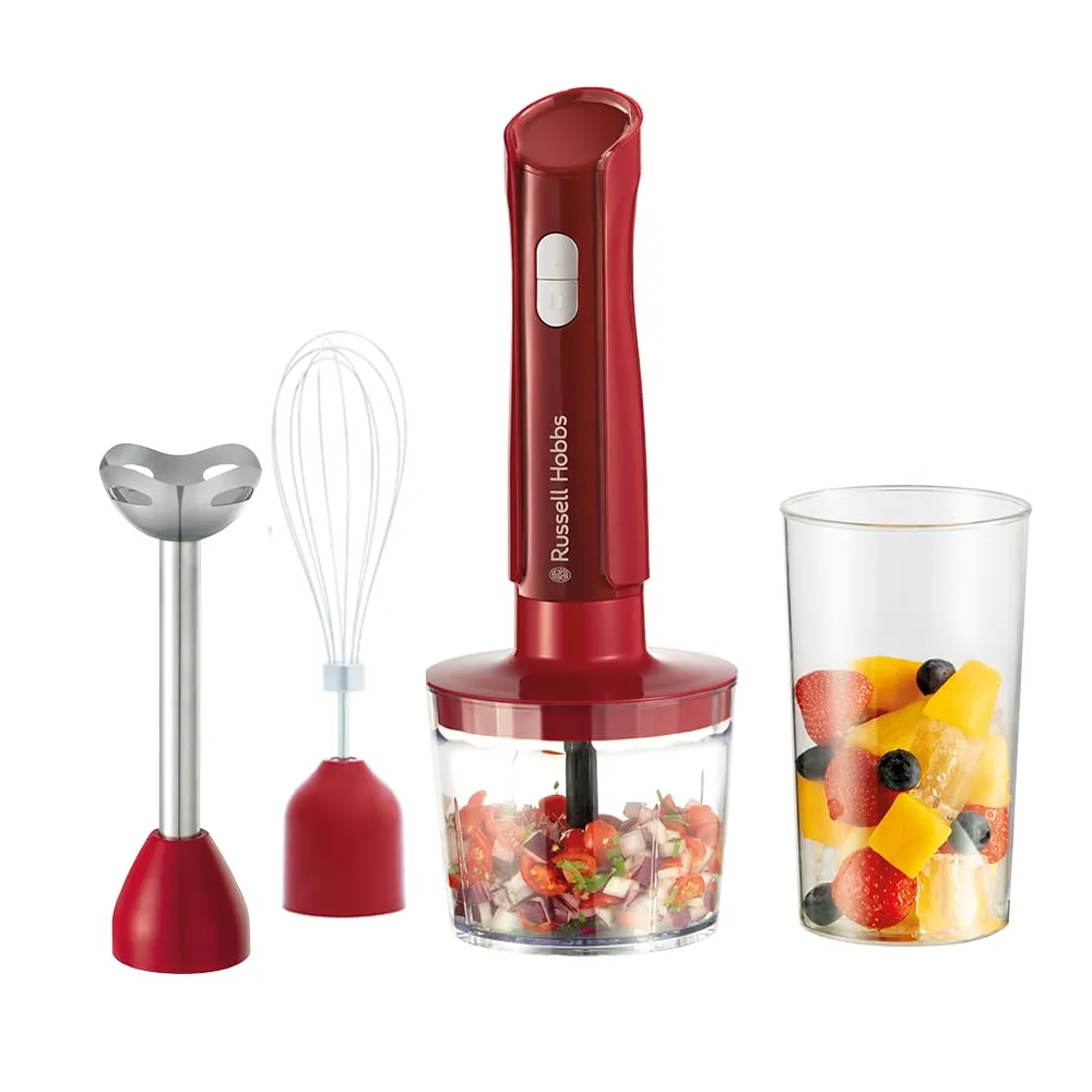 Batidora de Mano Russell Hobbs Desire 3 en 1: Tritura, Bate y Pica