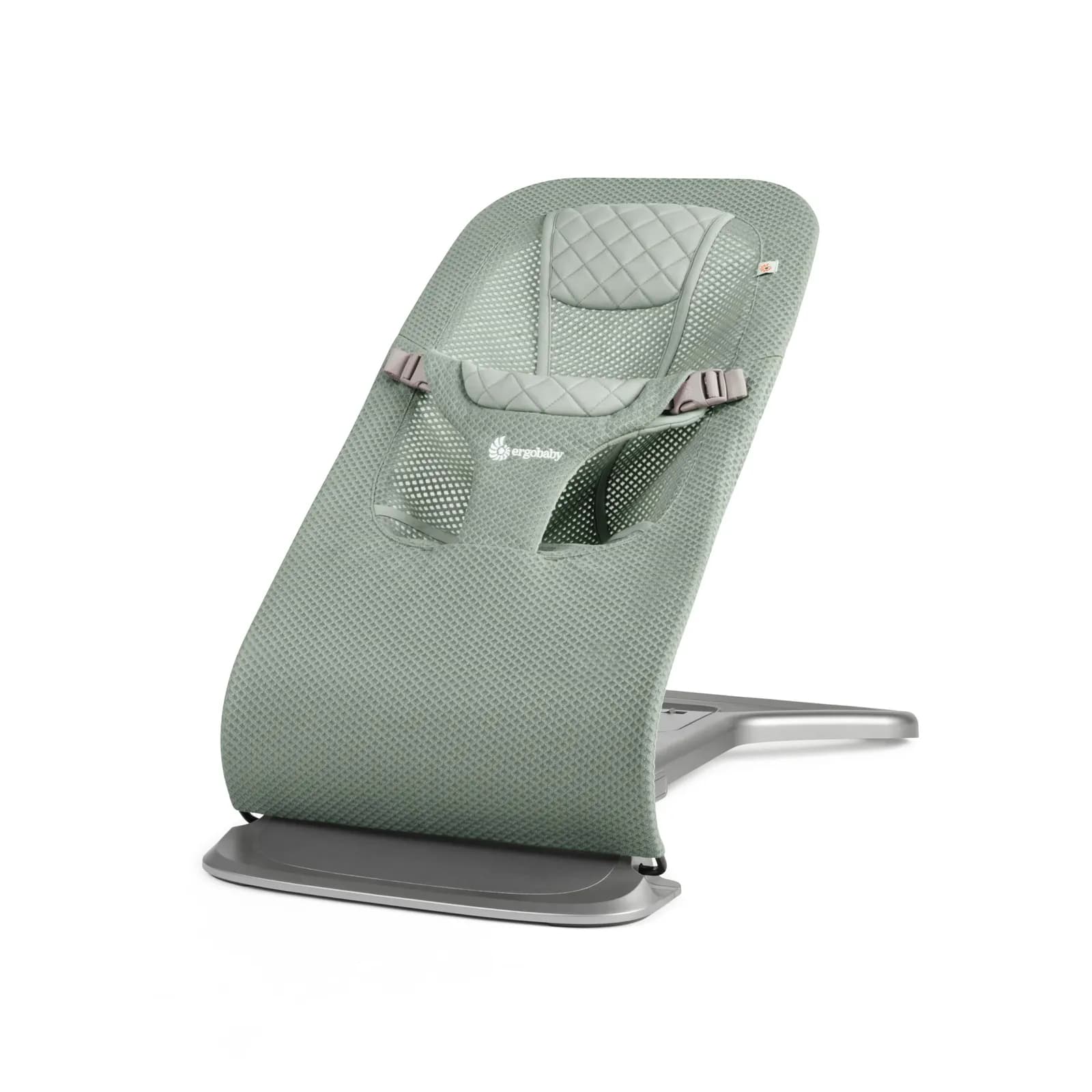Ergobaby Evolve Bouncer Mesh Hamaca Bebé 3 en 1 Transpirable Recién Nacidos hasta 13.2kg Sage Green