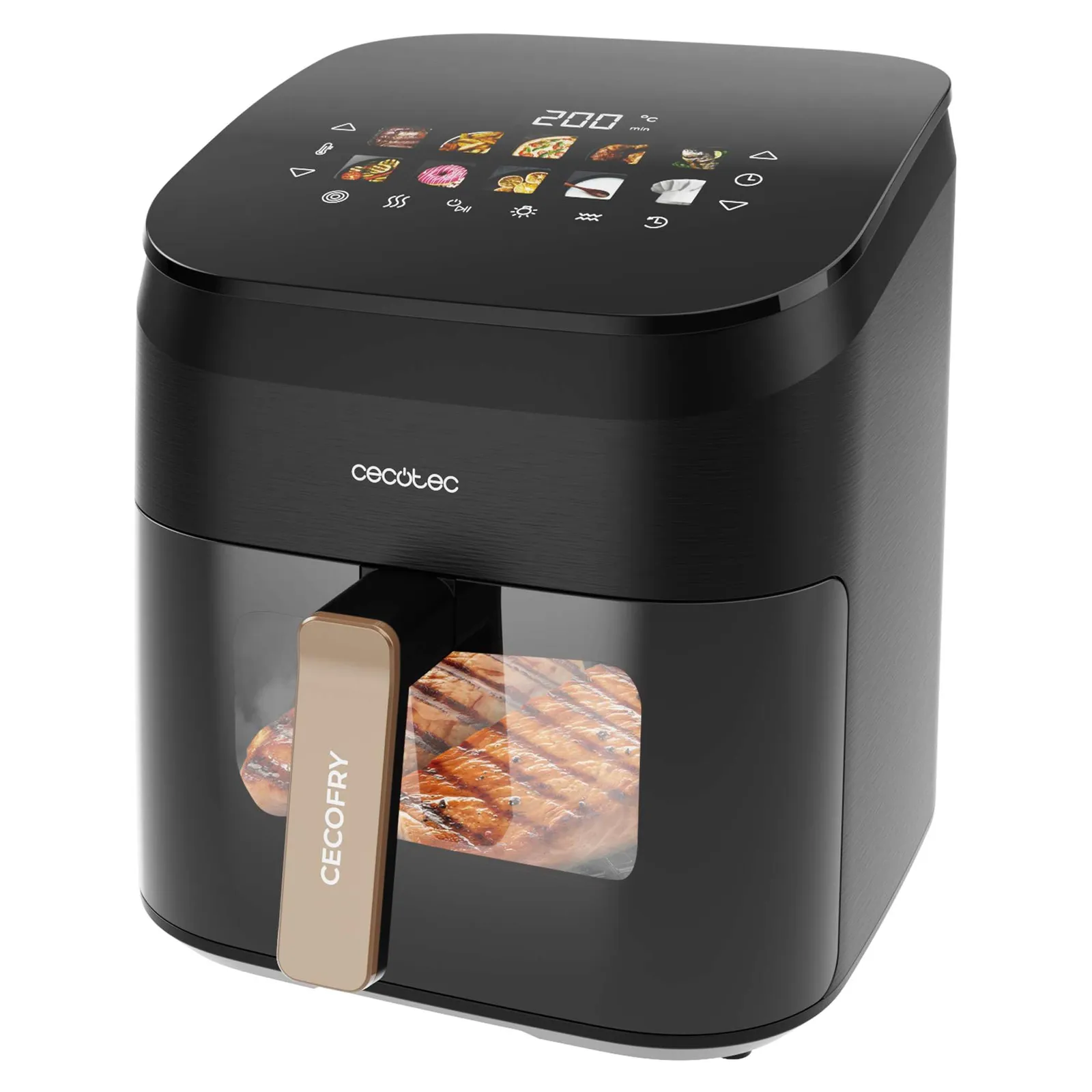 Cecotec Freidora sin Aceite Cecofry&Grill Smokin' 6500 Plus 6.5L 2200W Grill y Ahumador