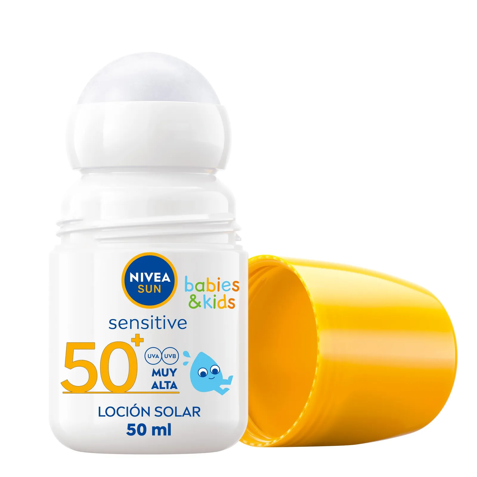 NIVEA SUN Kids Sensitive Roll-on FP 50+ 50 ml - Protección Solar Infantil