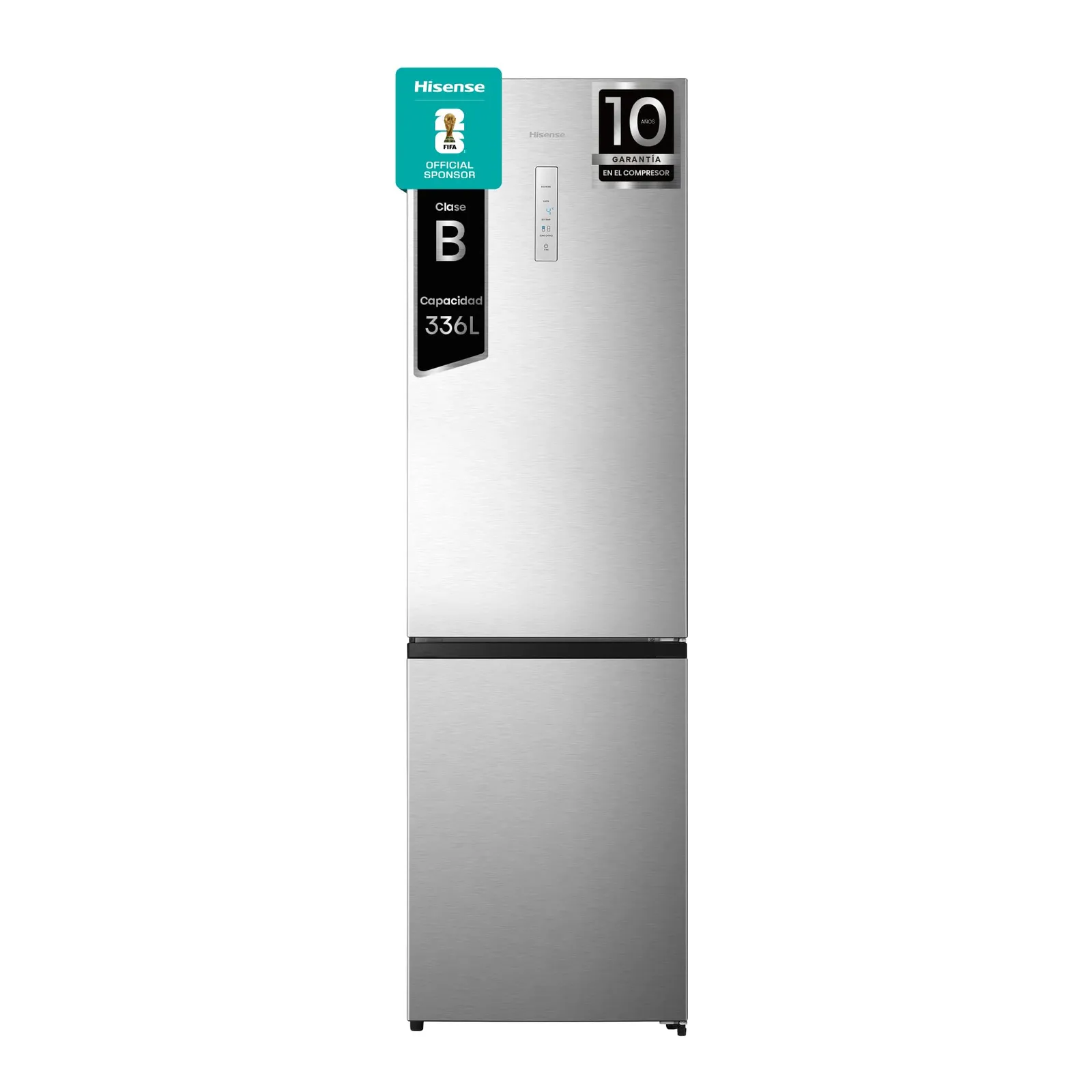 Frigorífico Combi Hisense RB440N4CCB: Clase B, 336L, No Frost, Inox