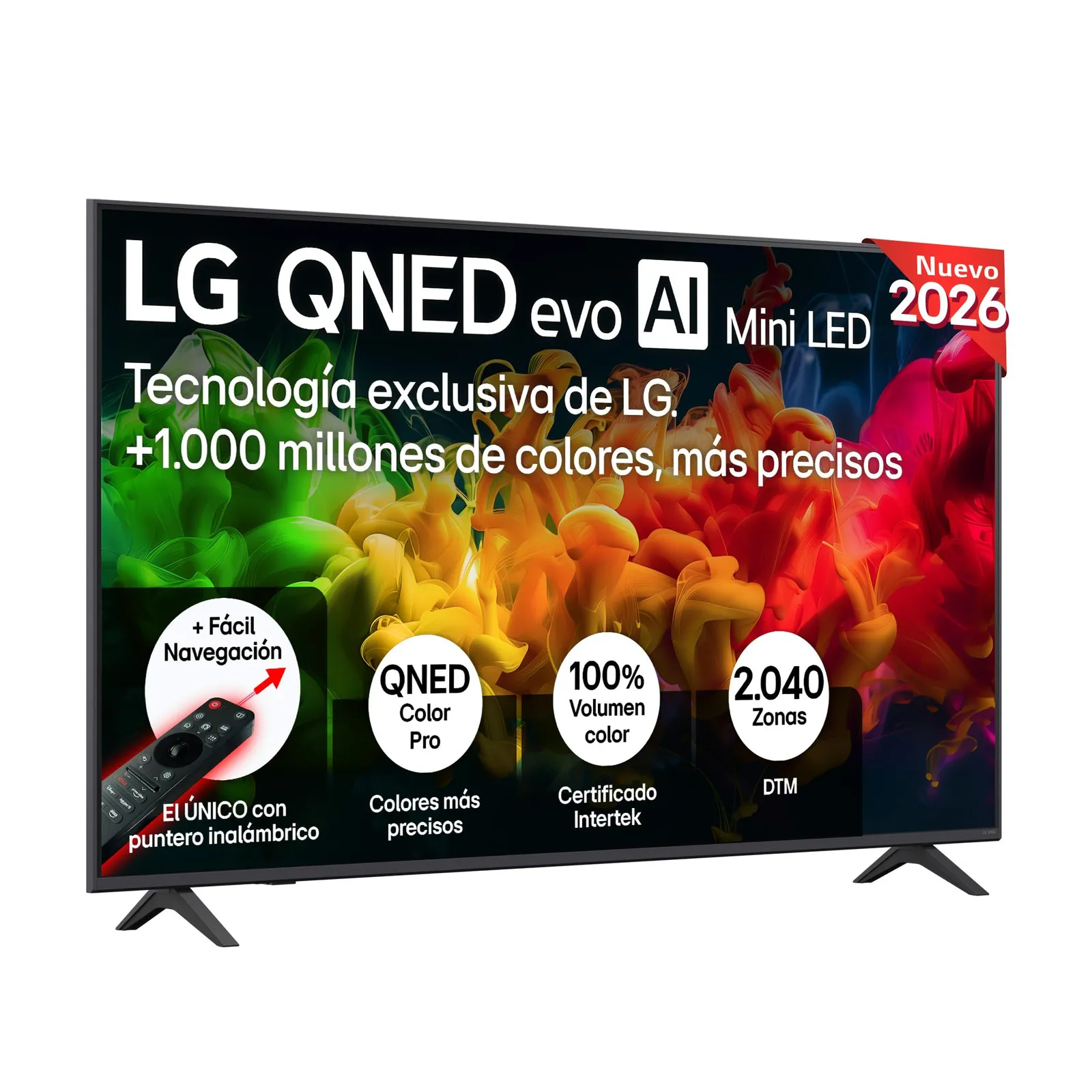 LG 75QNED80B6A: TV 75" 4K QNED EVO MiniLED, Smart TV con WebOS 26