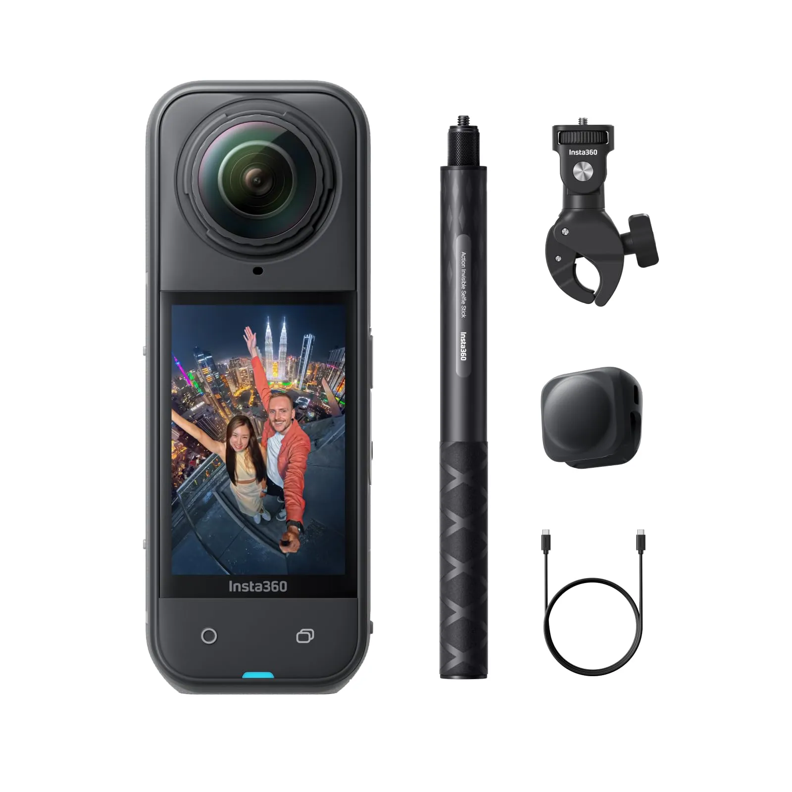 Insta360 X5 Cámara 8K 360° Impermeable Paquete Motero
