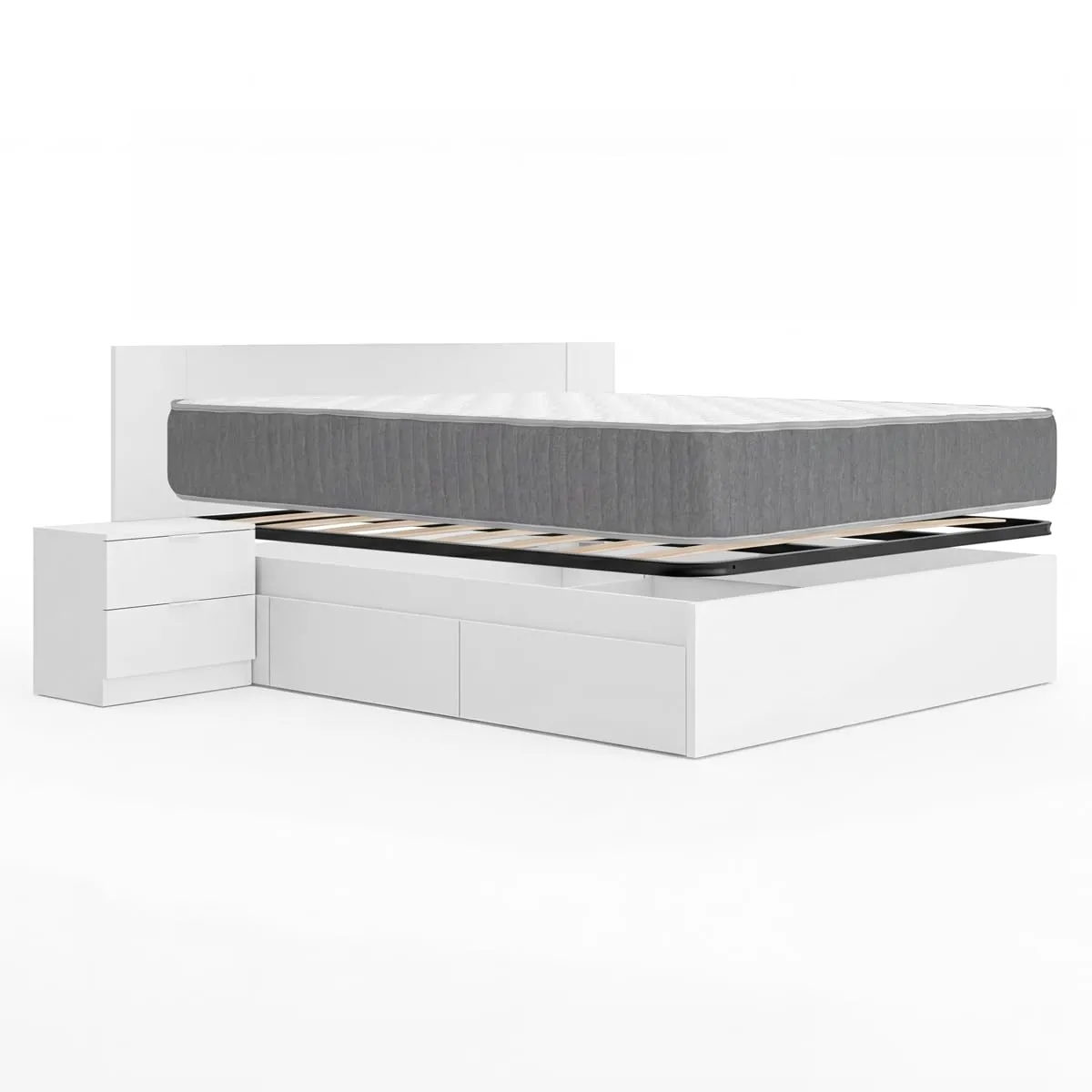 Conjunto de dormitorio con cama modelo Alice de 150x190 cm