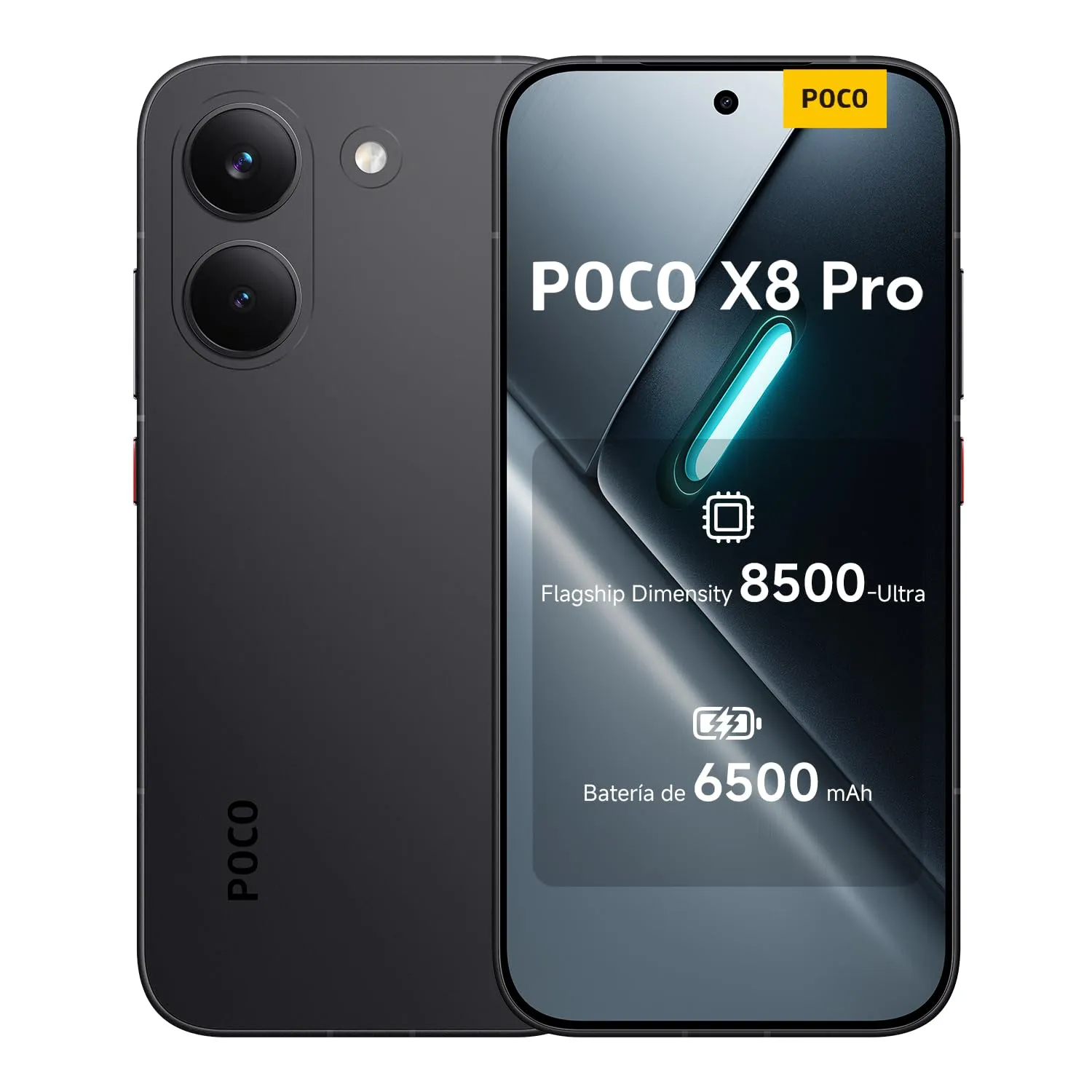 XIAOMI POCO X8 Pro: 12+512GB, Dimensity 8500-Ultra, 6500 mAh, 50MP Sony IMX882 OIS, Negro (ES)