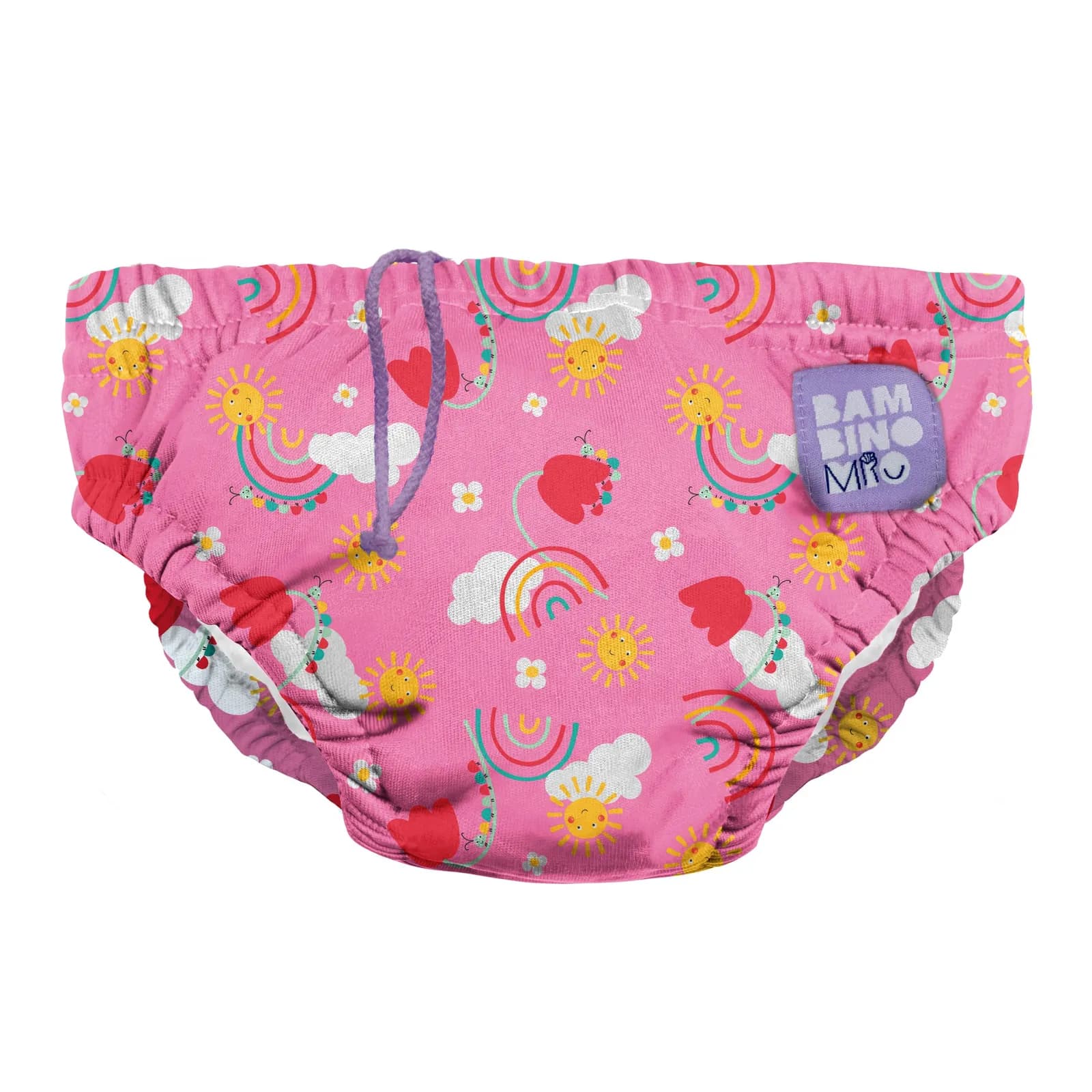 Bambino Mio Pañal de Natación Reutilizable para Bebés (0-6 meses, Días Felices)