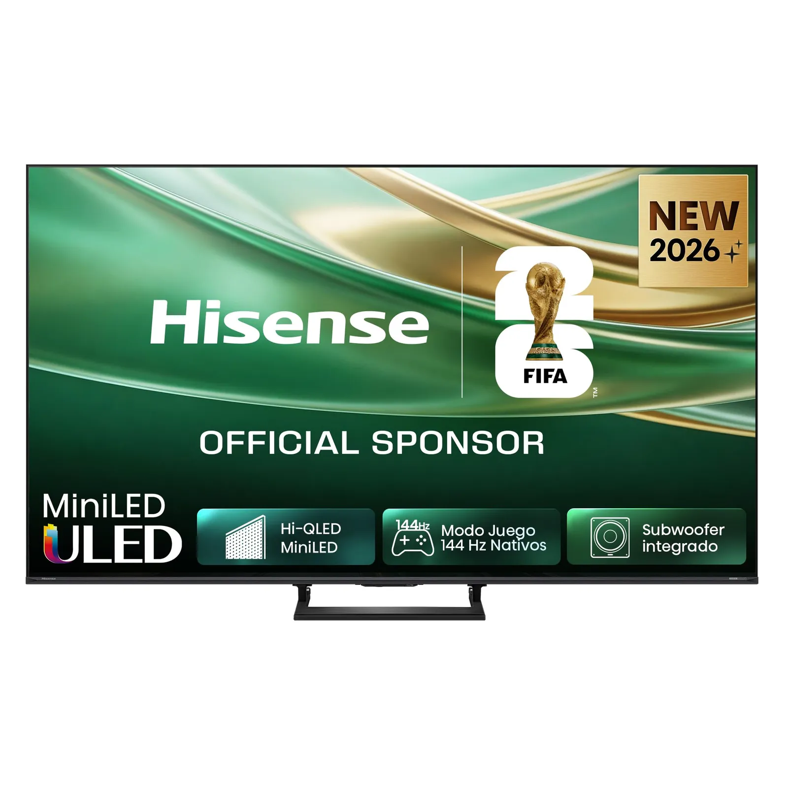 Hisense 65E8S - Smart TV MiniLED 65" Hi-QLED, 144Hz, Subwoofer Integrado, Hi-View AI